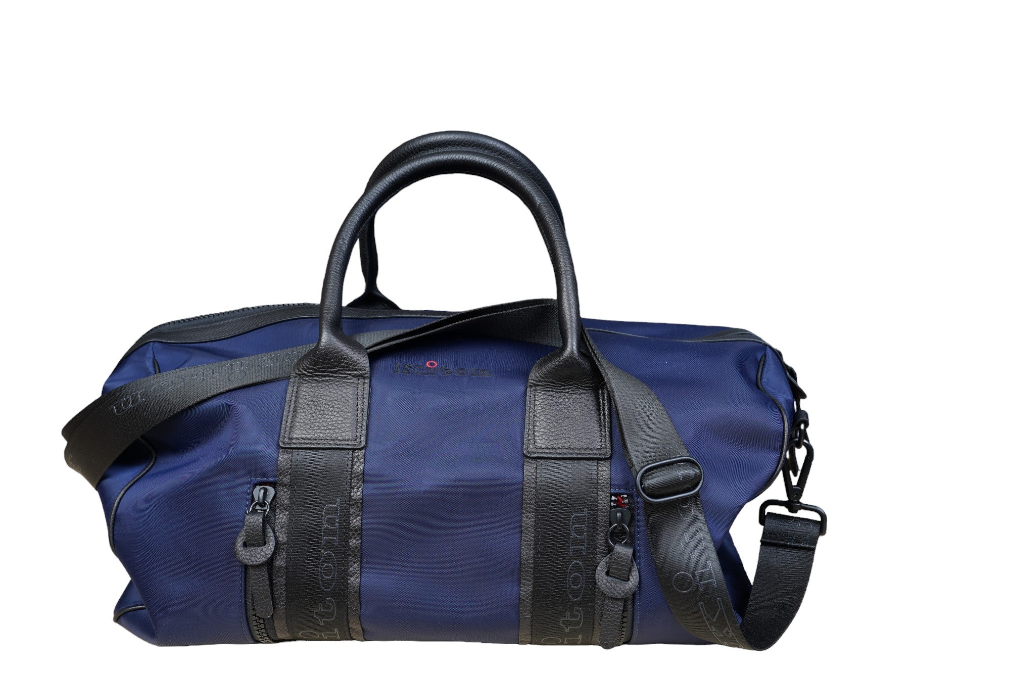Kiton sac de voyage sac à bandoulière nouveau nylon cuir bleu Weekender