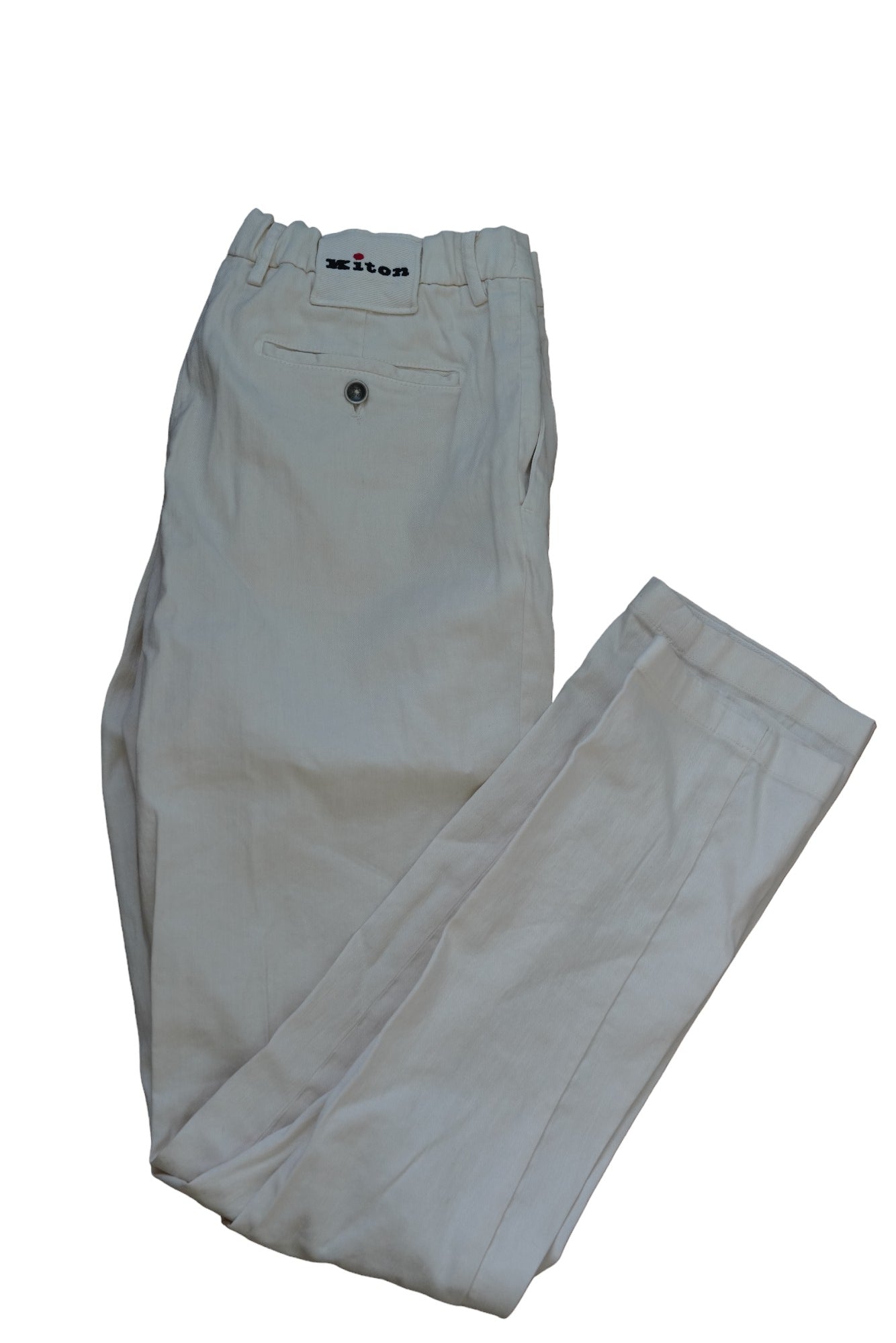 Kiton pantalon en lin avec du coton été beige clair