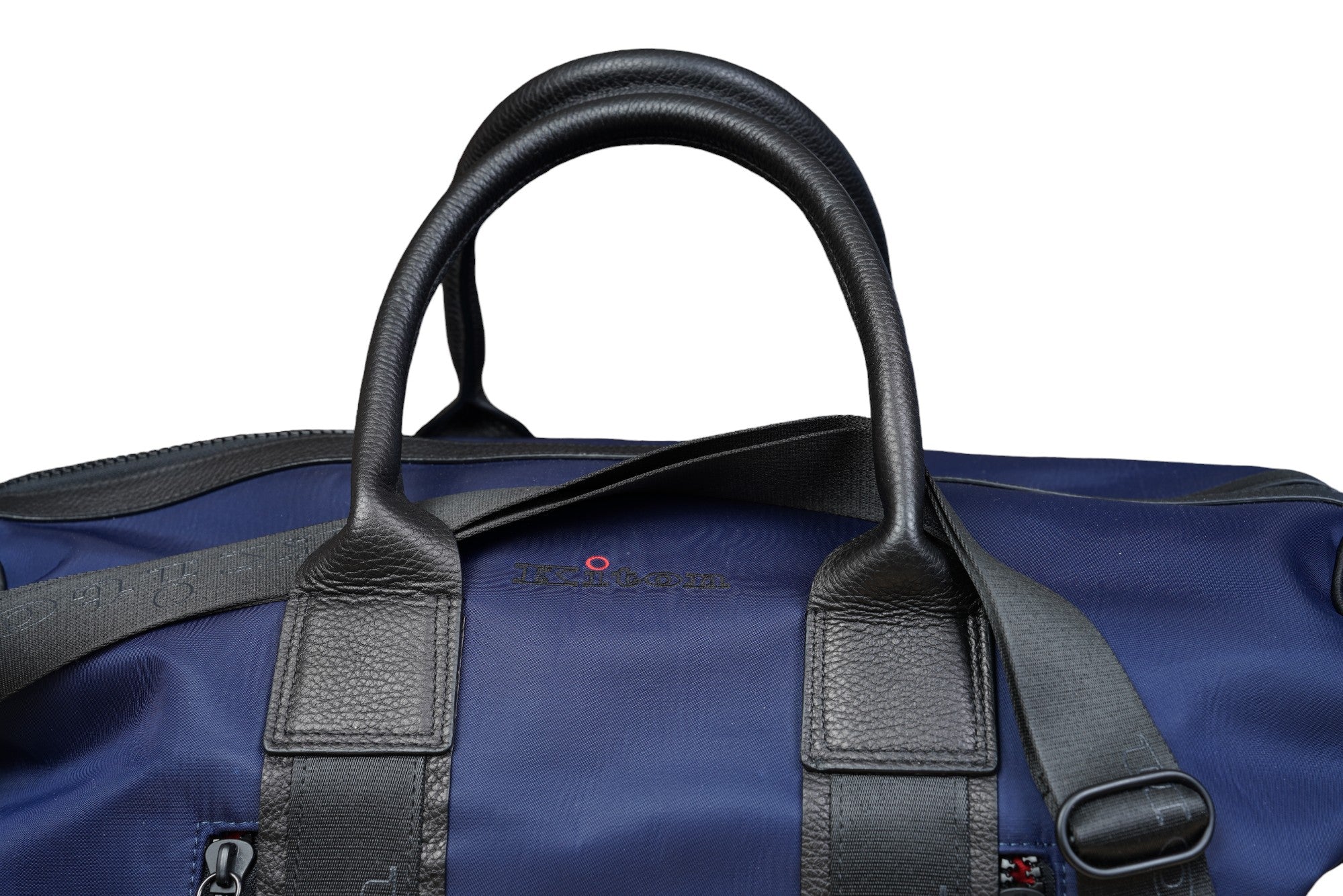 Kiton sac de voyage sac à bandoulière nouveau nylon cuir bleu Weekender