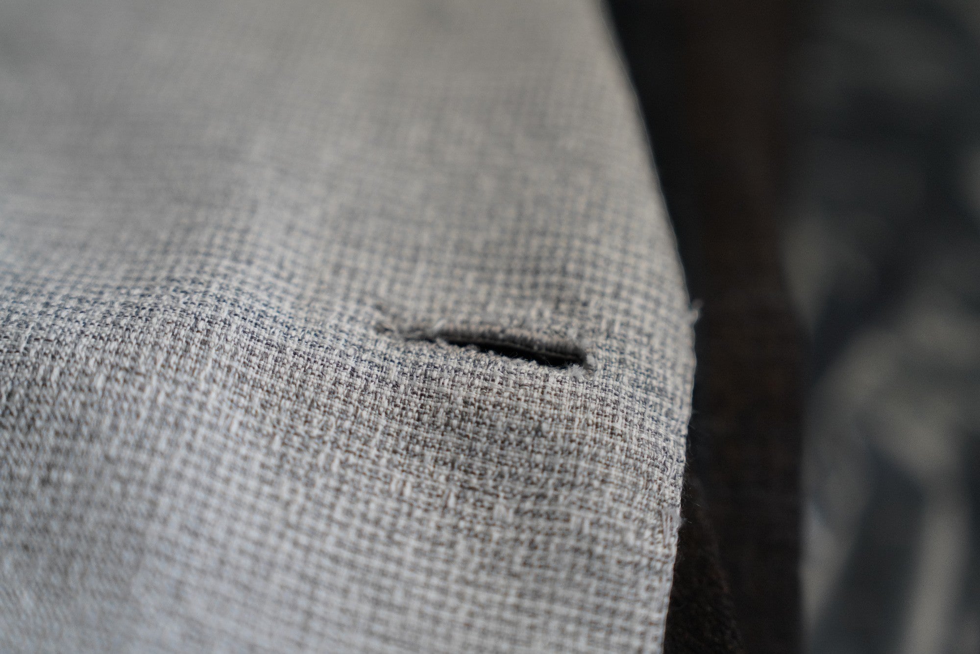 Kiton Veste Blazer Cachemire/Soie Gris Veste courte d'été