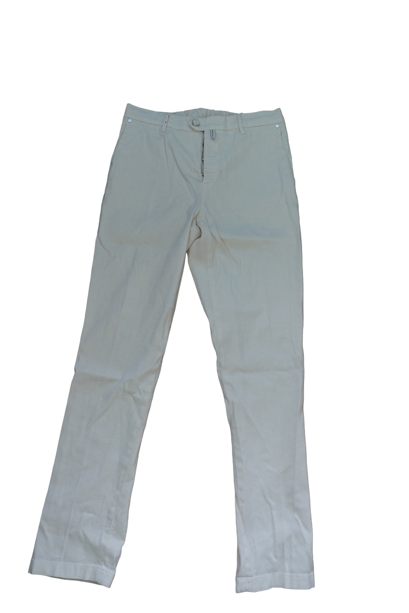 Kiton pantalon en lin avec du coton été beige clair