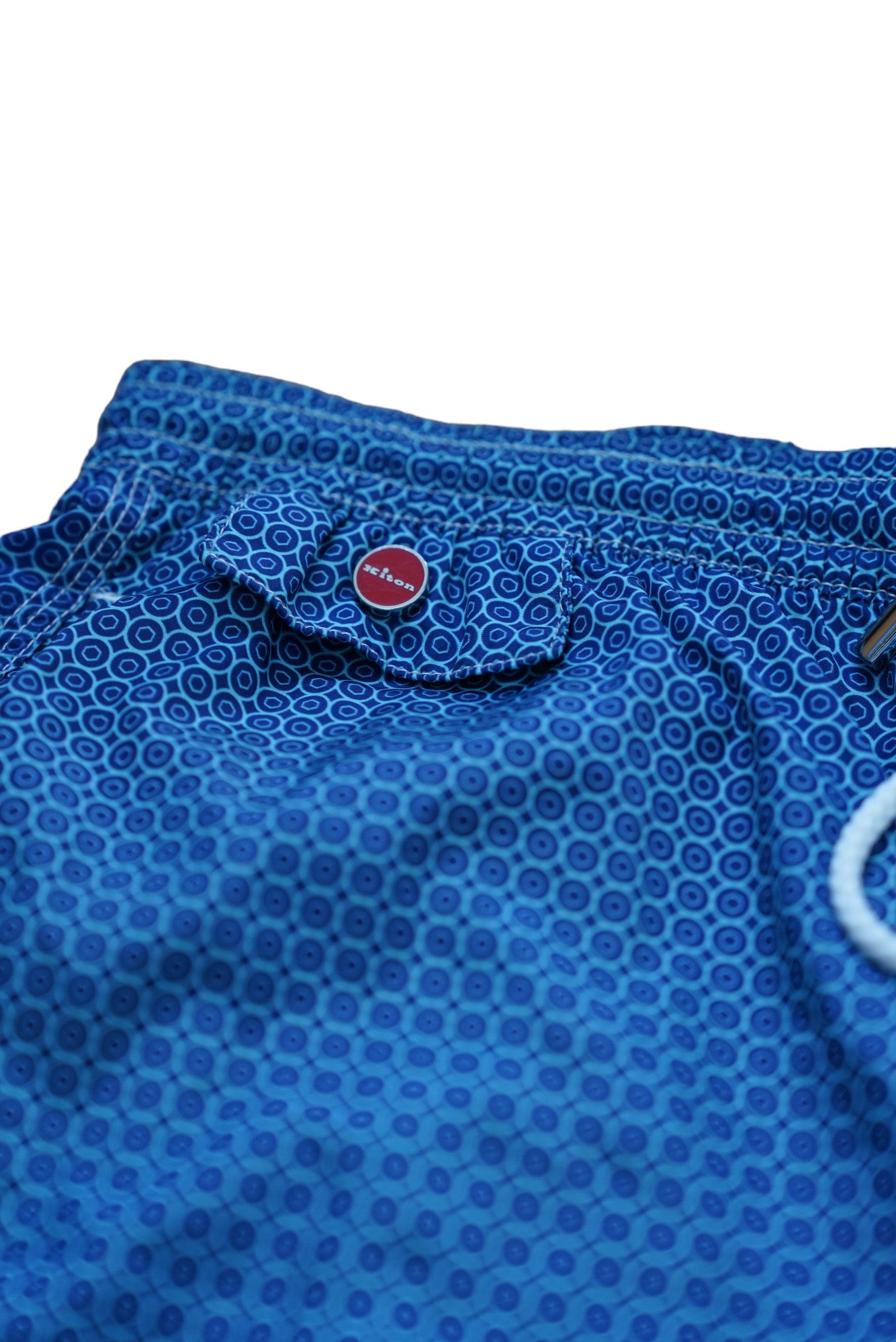 Kiton short de bain bleu