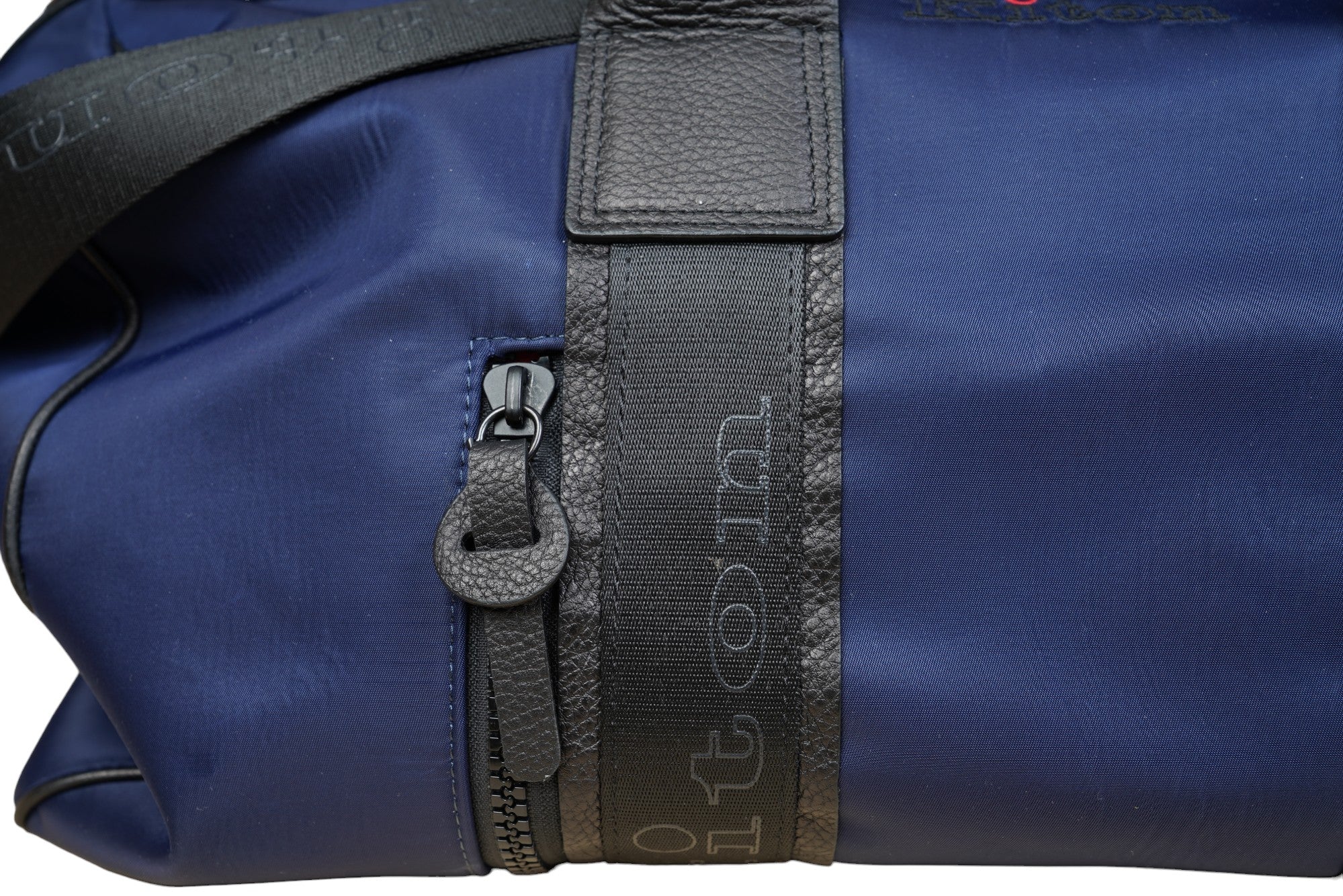 Kiton sac de voyage sac à bandoulière nouveau nylon cuir bleu Weekender
