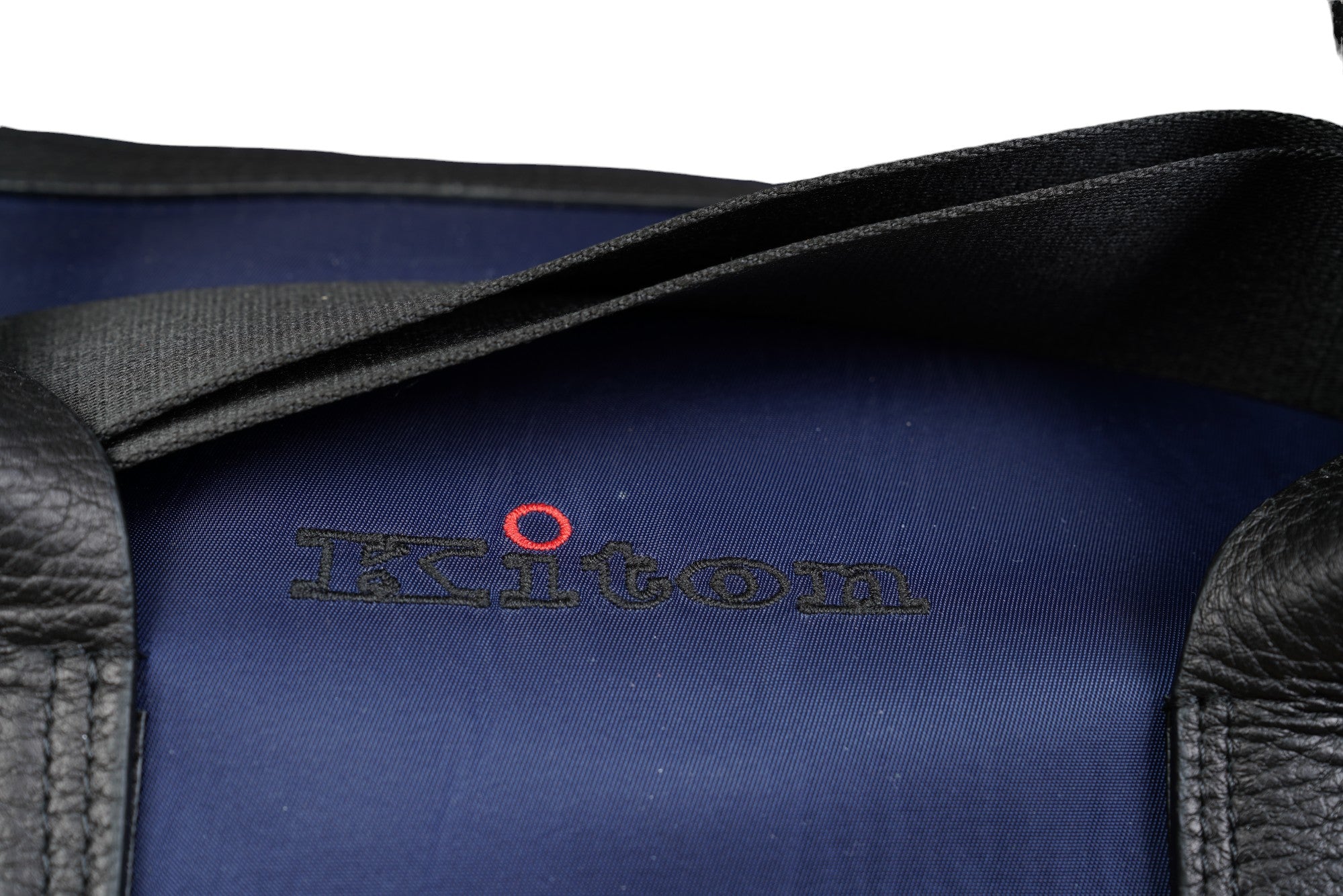 Kiton sac de voyage sac à bandoulière nouveau nylon cuir bleu Weekender