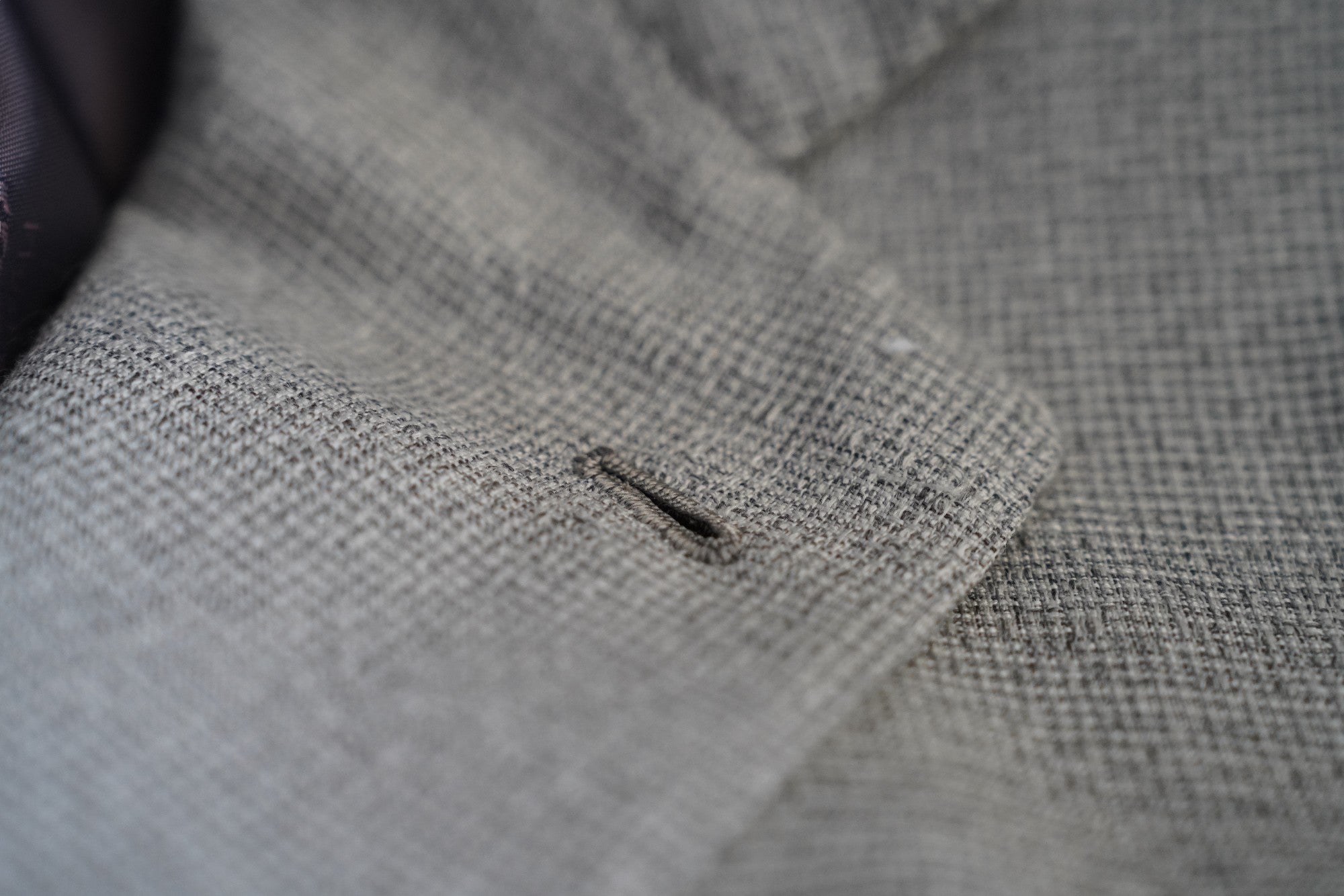 Kiton Veste Blazer Cachemire/Soie Gris Veste courte d'été