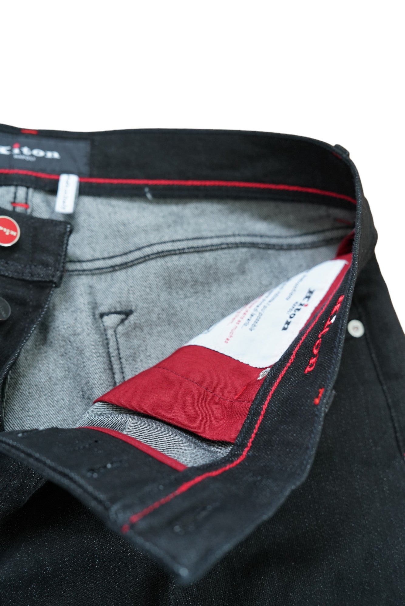 Kiton Jeans noir Japan Kurabo Denim