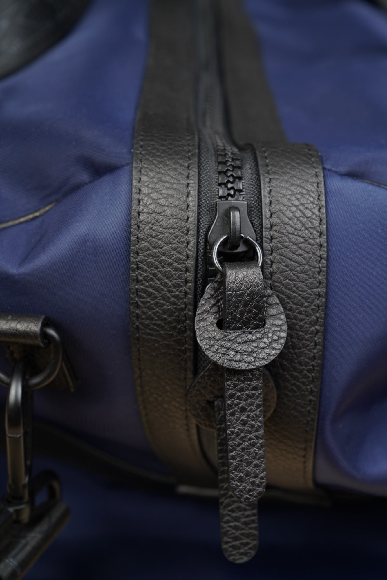 Kiton sac de voyage sac à bandoulière nouveau nylon cuir bleu Weekender