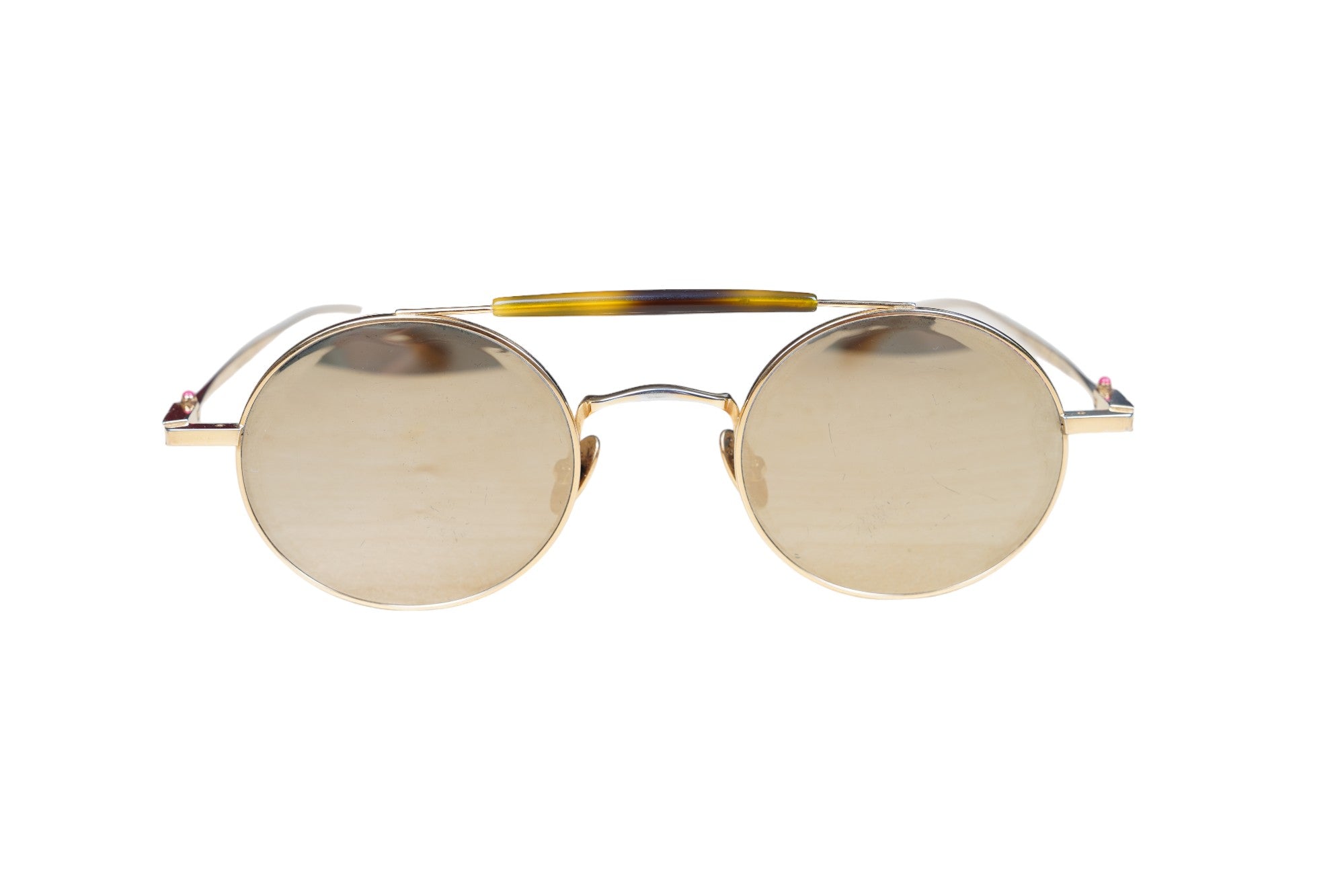 Kiton Lunettes de soleil Titanium KT508S01 Or