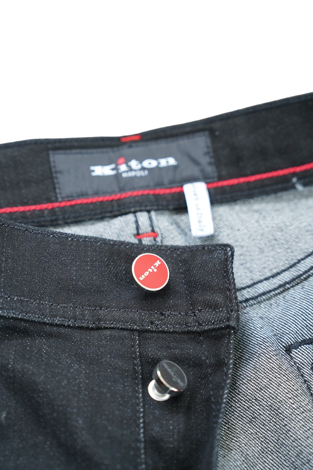 Kiton Jeans noir Japan Kurabo Denim