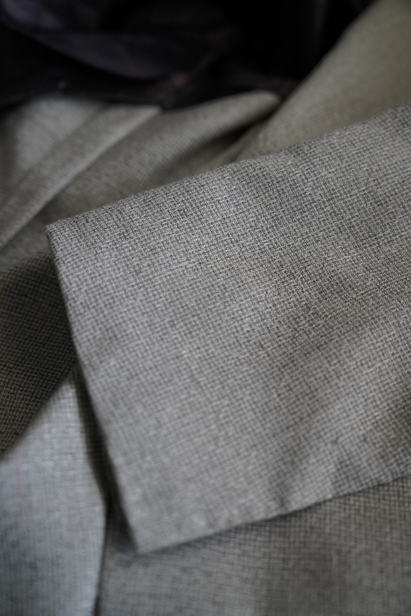Kiton Veste Blazer Cachemire/Soie Gris Veste courte d'été