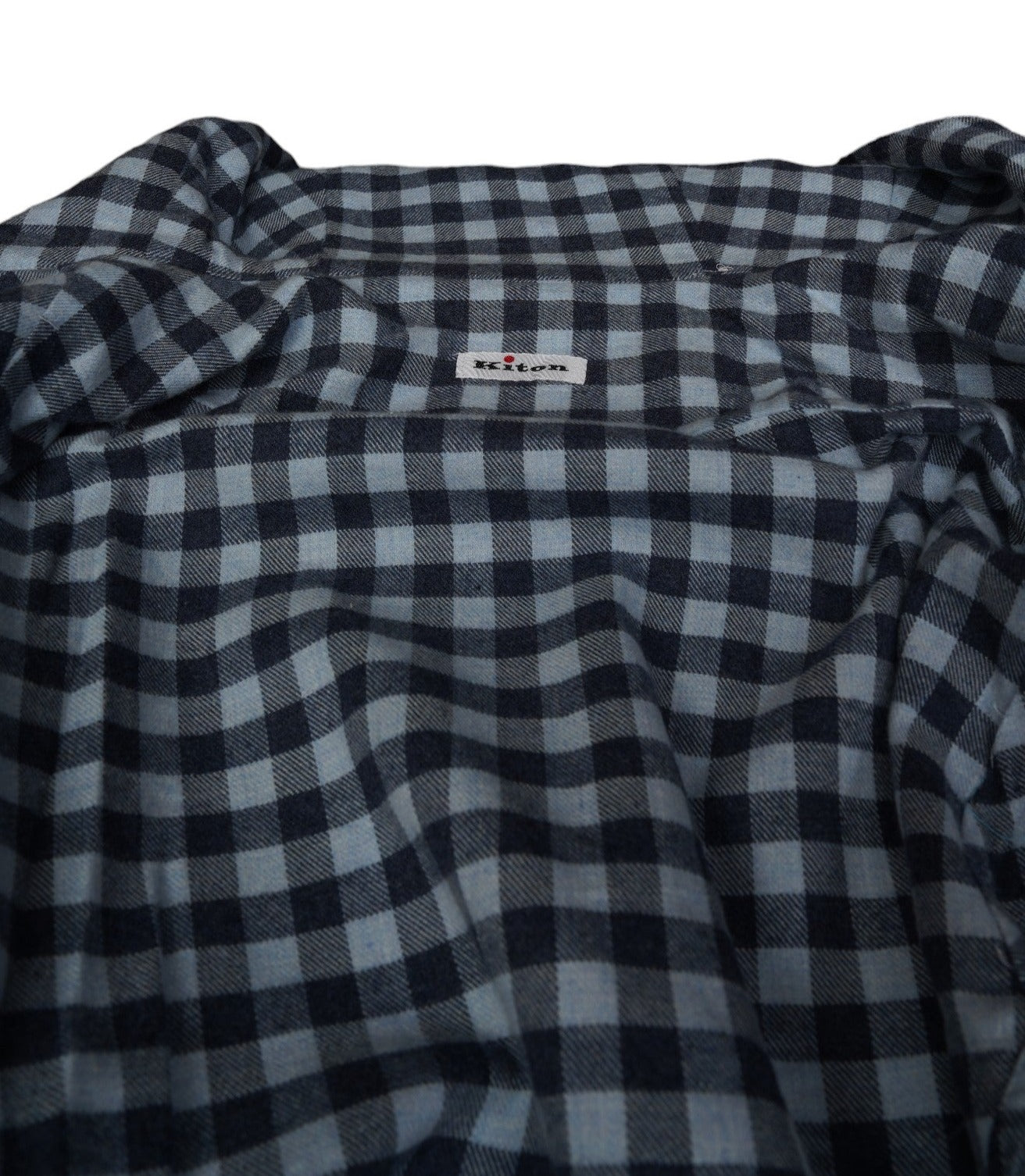 Kiton surchemise cachemire avec capuche bleu