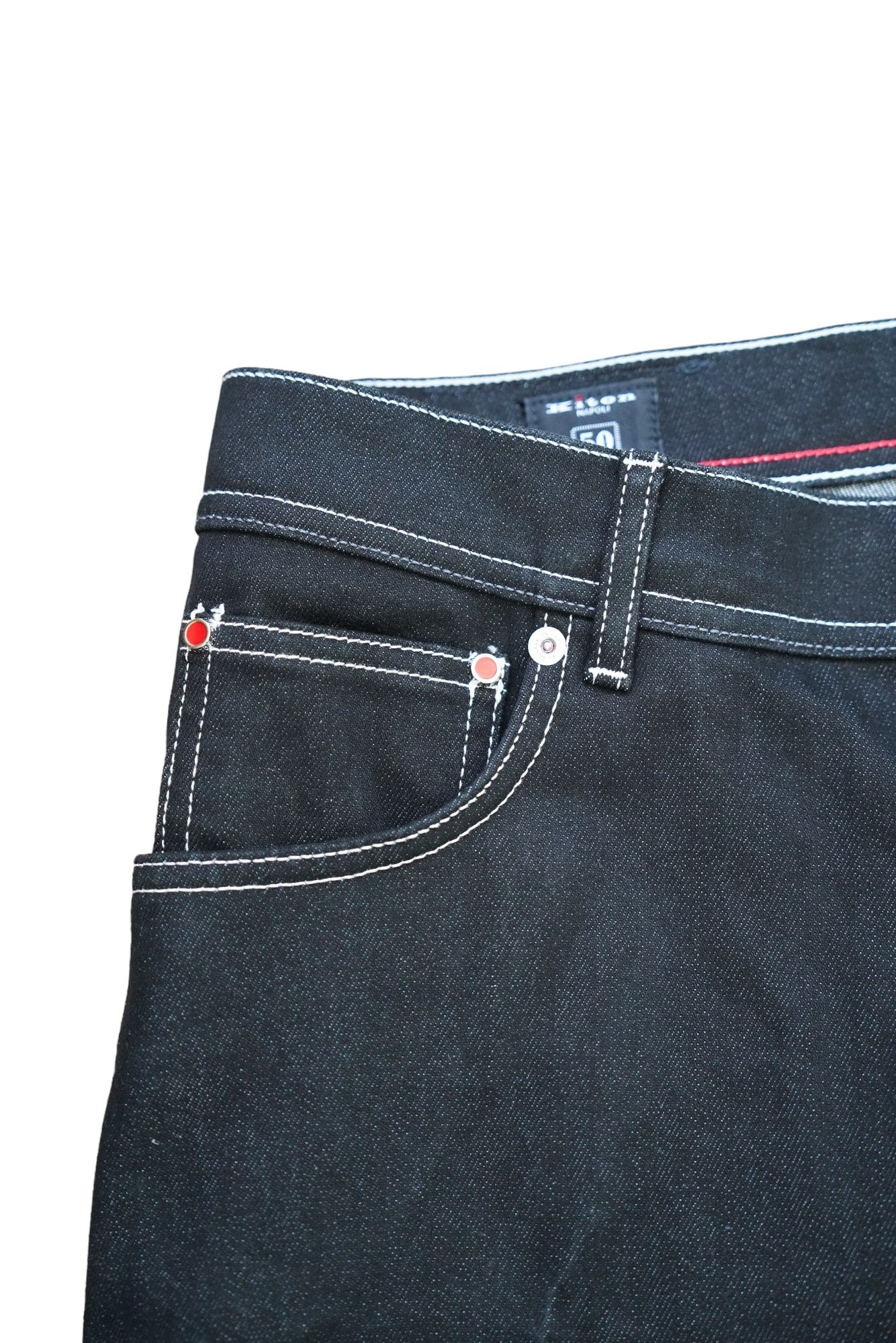 Kiton Jeans noir Japan Denim