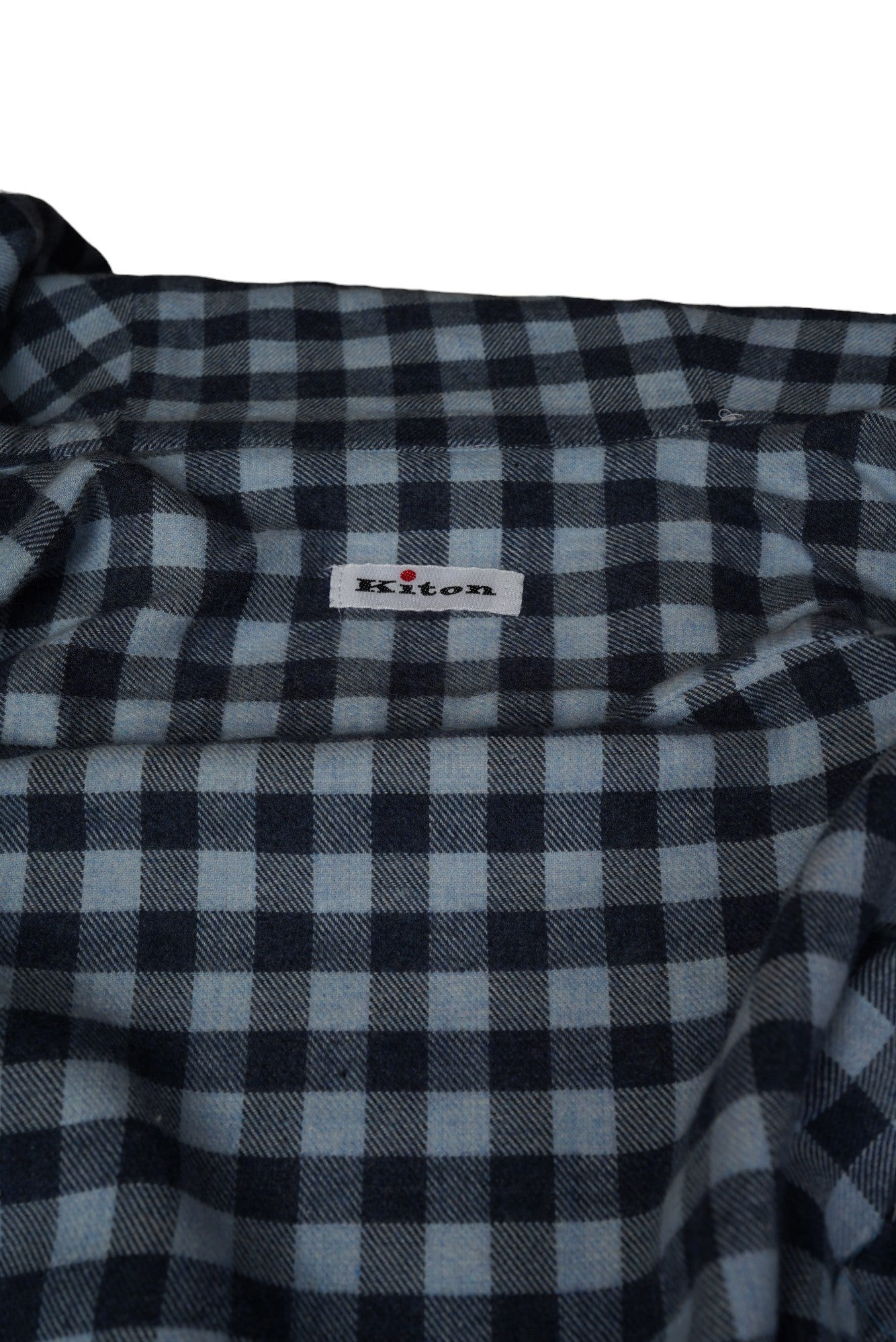 Kiton surchemise cachemire avec capuche bleu