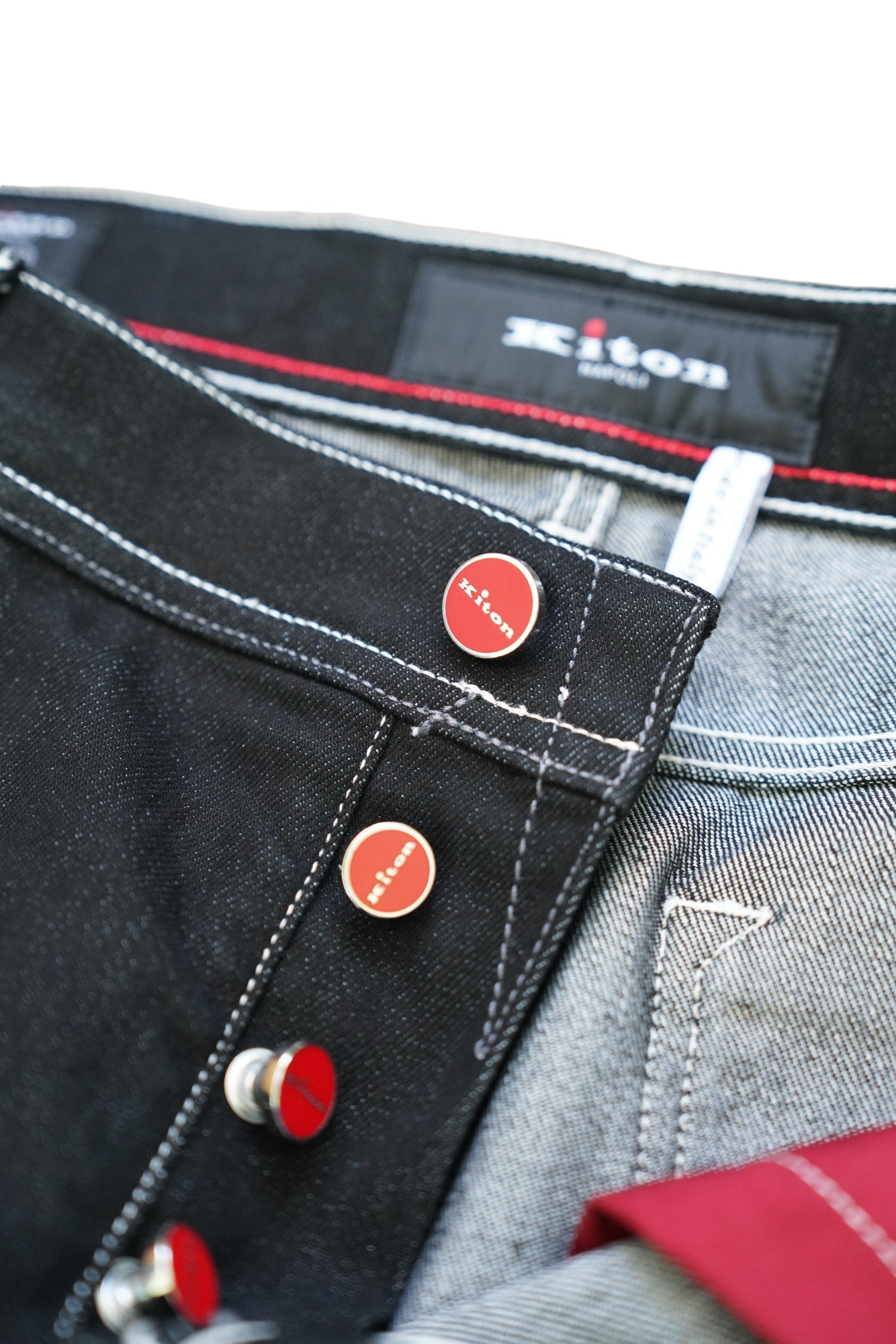 Kiton Jeans noir Japan Denim