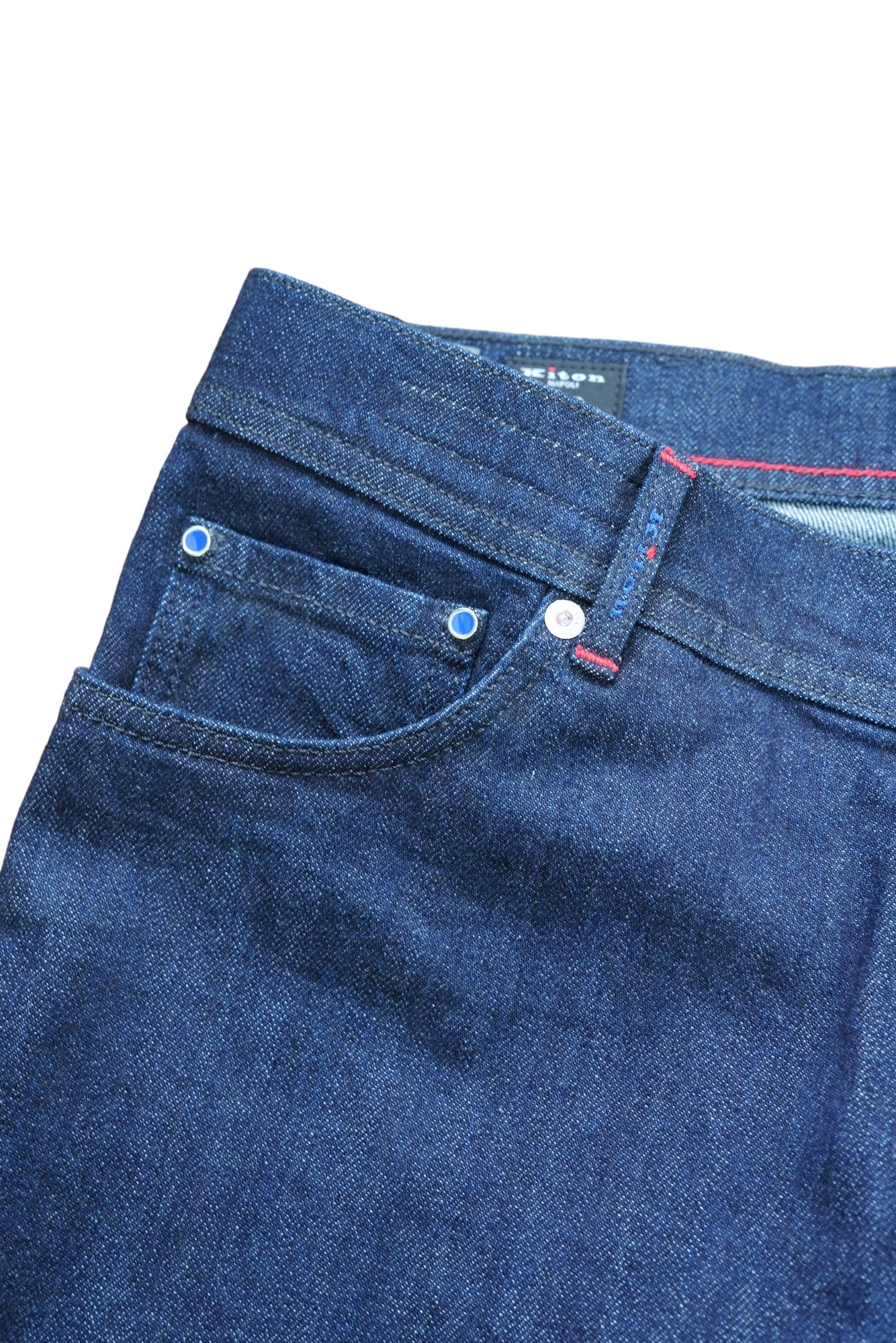 Kiton Jeans bleu foncé Japan Kurabo Denim Slim