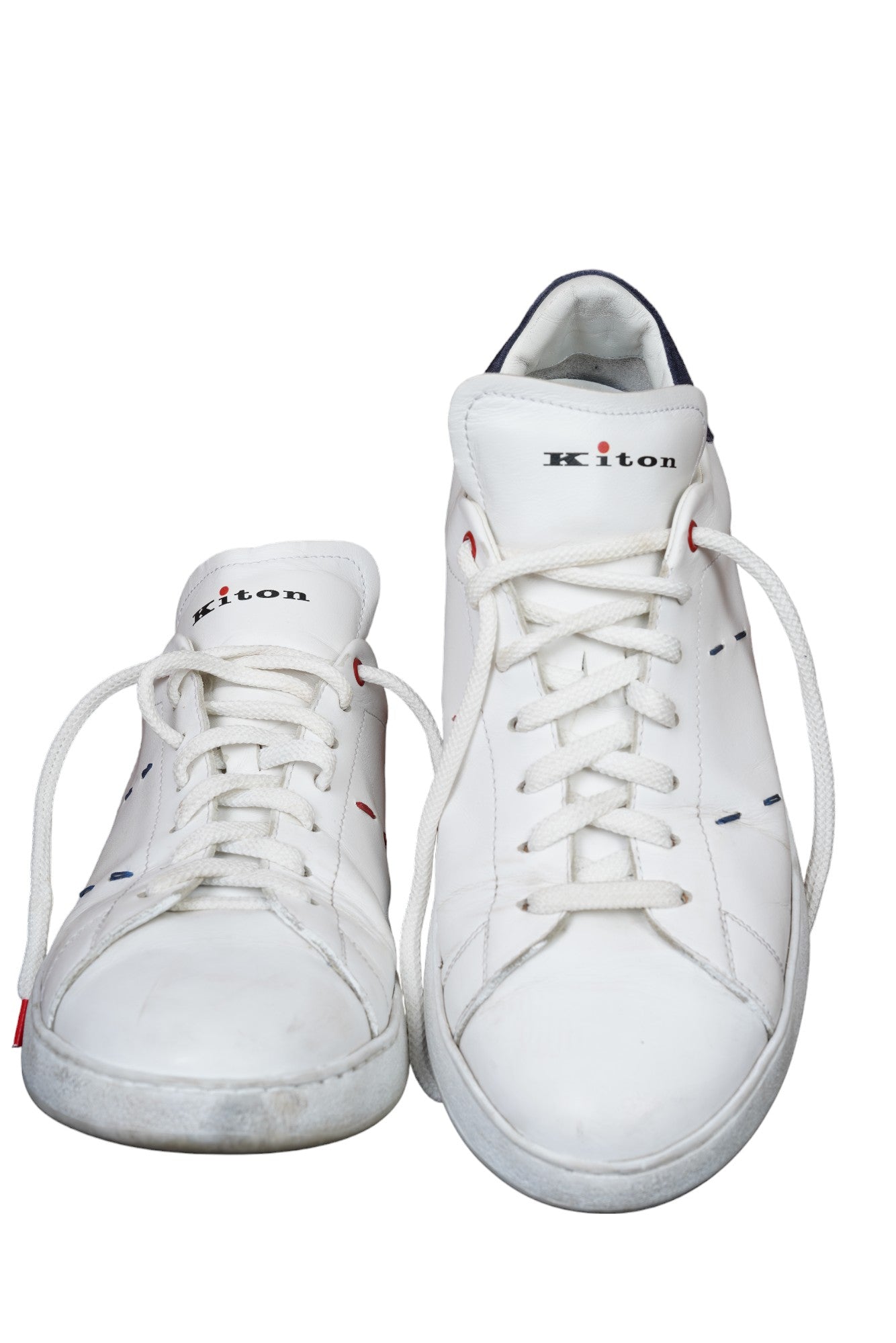 Kiton Sneaker cuir blanc 44 UK 10 peu porté Article n°:12390