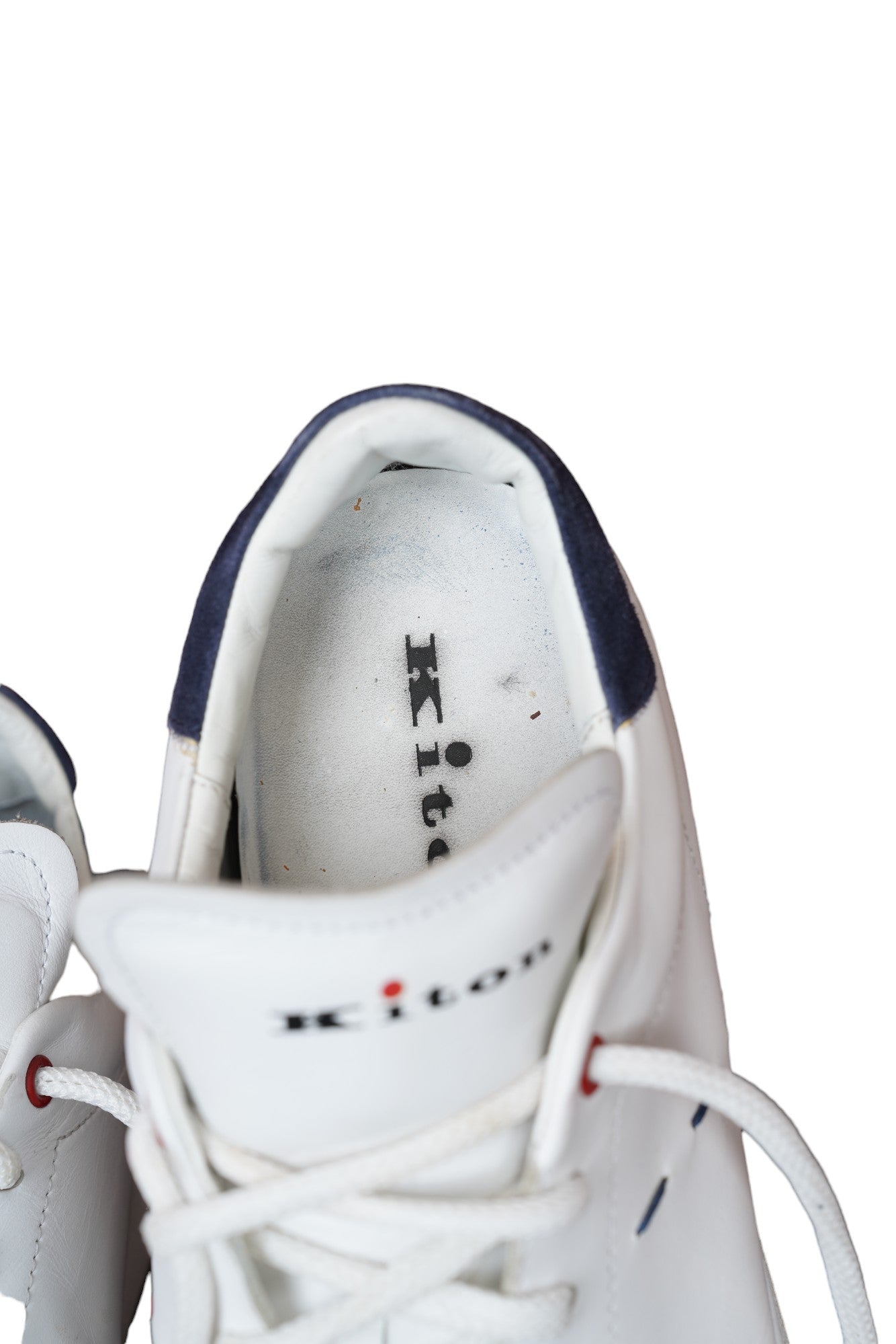 Kiton Sneaker cuir blanc 44 UK 10 peu porté Article n°:12390