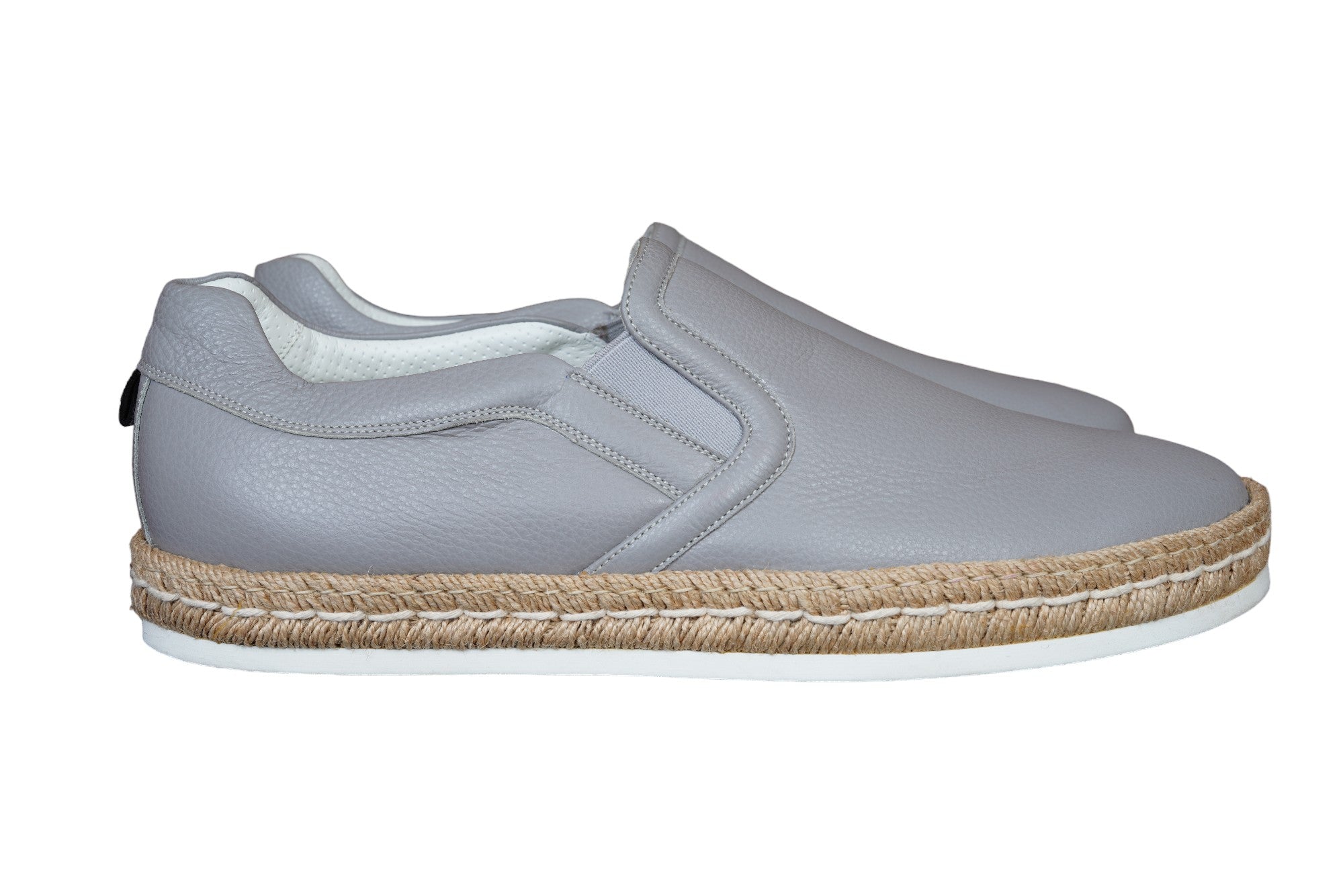 Kiton Slipper Chaussures 8.5 nouveau Espadrilles Cuir 42/42.5