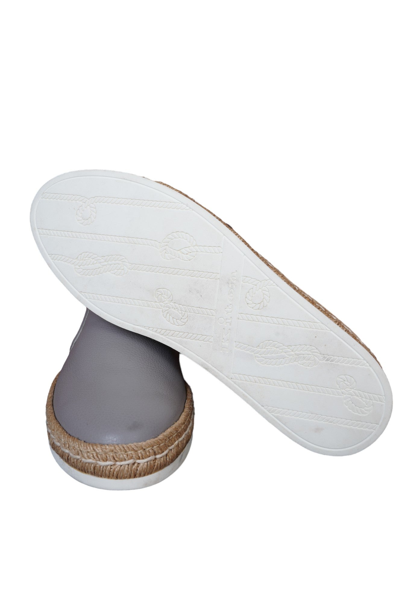 Kiton Slipper Chaussures 8.5 nouveau Espadrilles Cuir 42/42.5