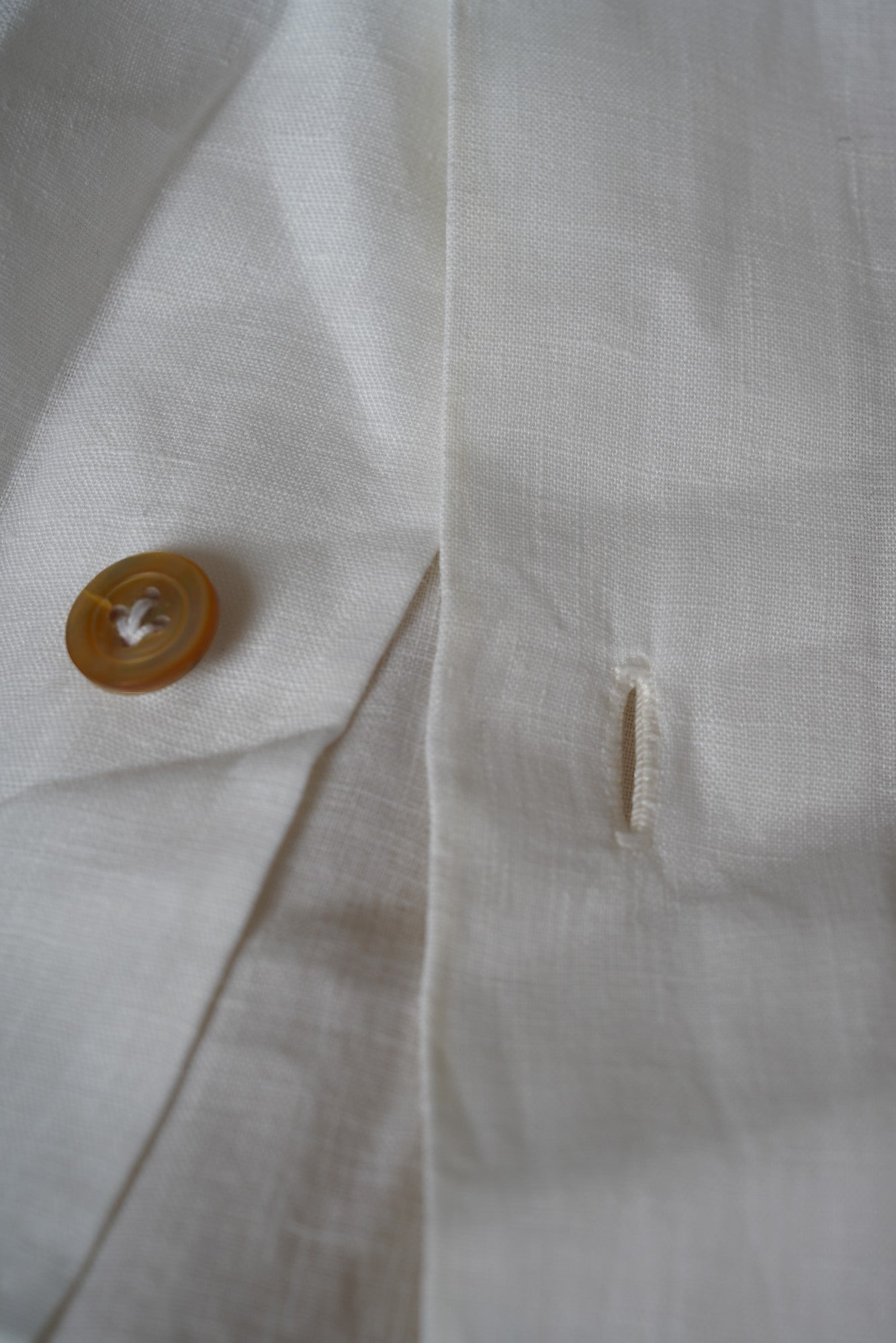 chemise Kiton lin été blanc fait main