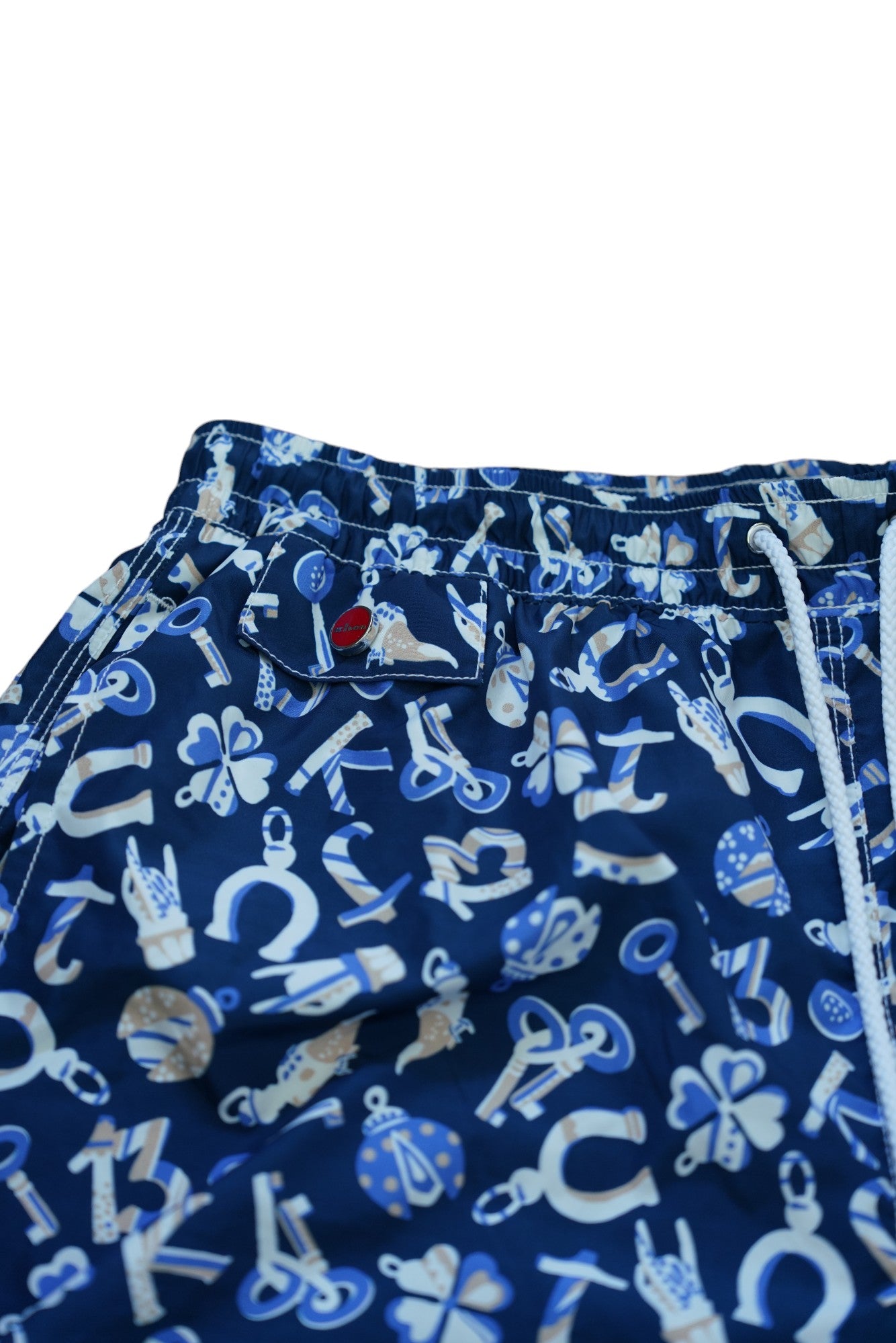 Kiton short/maillot de bain bleu