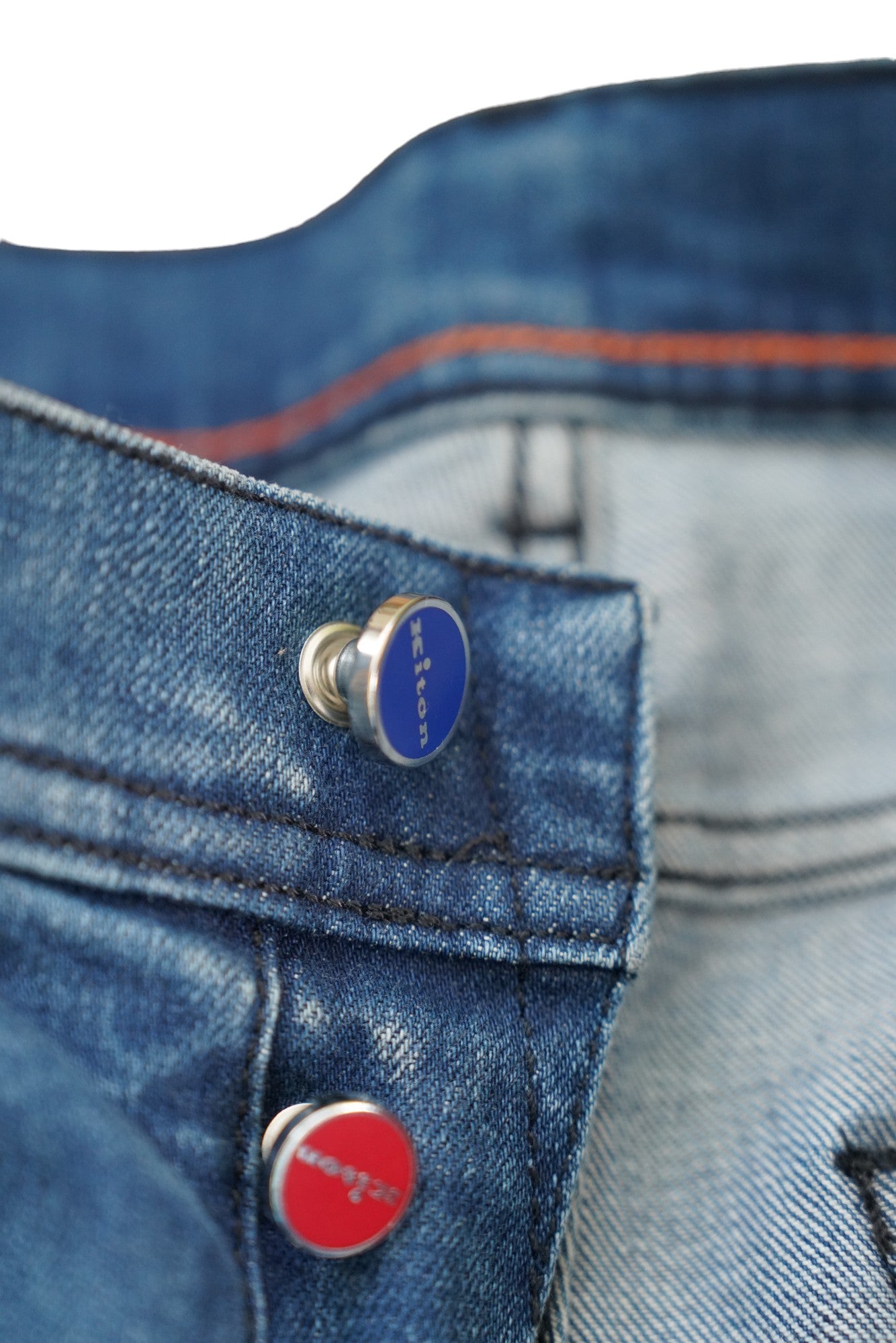 Kiton Jeans bleu Japan Denim