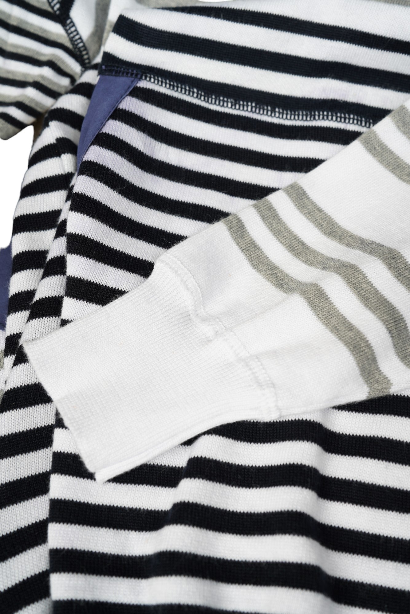 Kiton Pullover Baumwolle mit Leder und Kapuze weiß