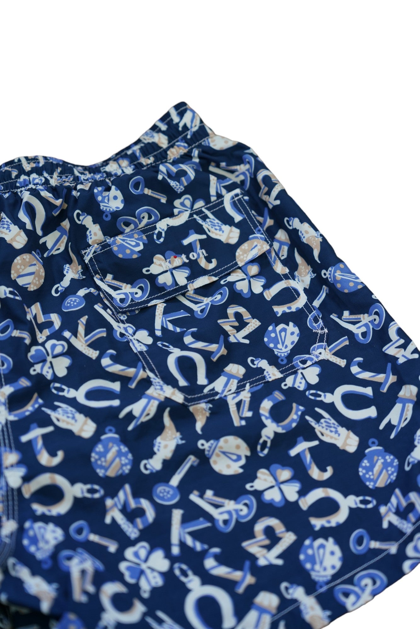 Kiton short/maillot de bain bleu