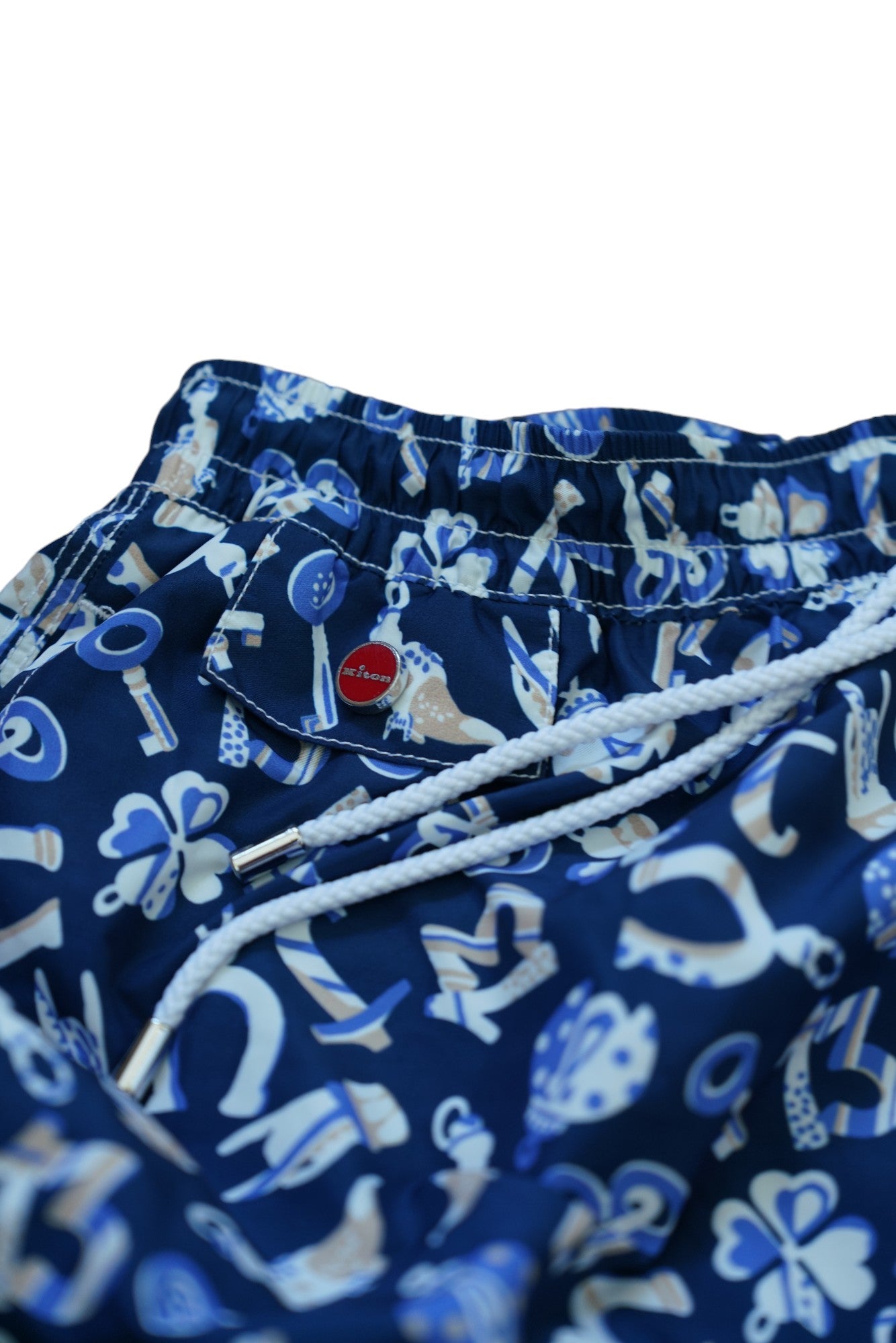 Kiton short/maillot de bain bleu