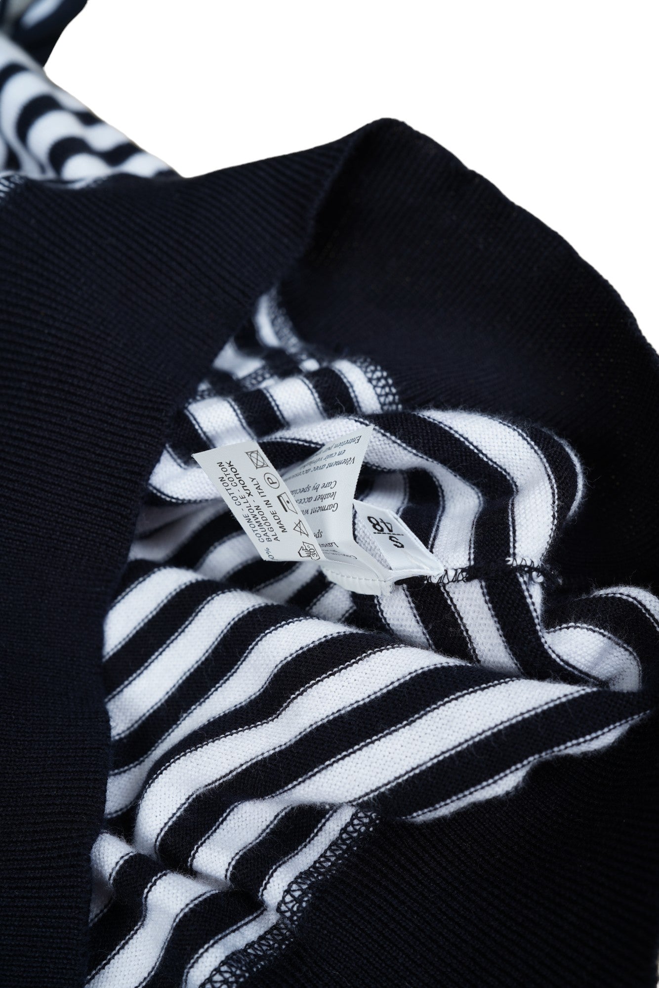 Kiton Pullover Baumwolle mit Leder und Kapuze weiß