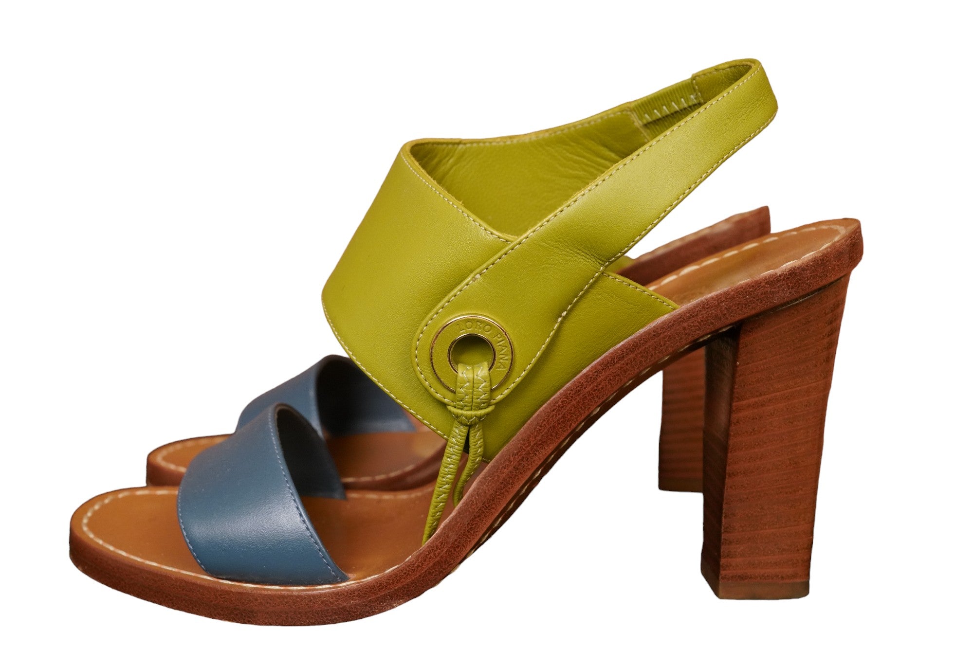 Loro Piana Sandale cheville bottes été cuir chaussures femmes