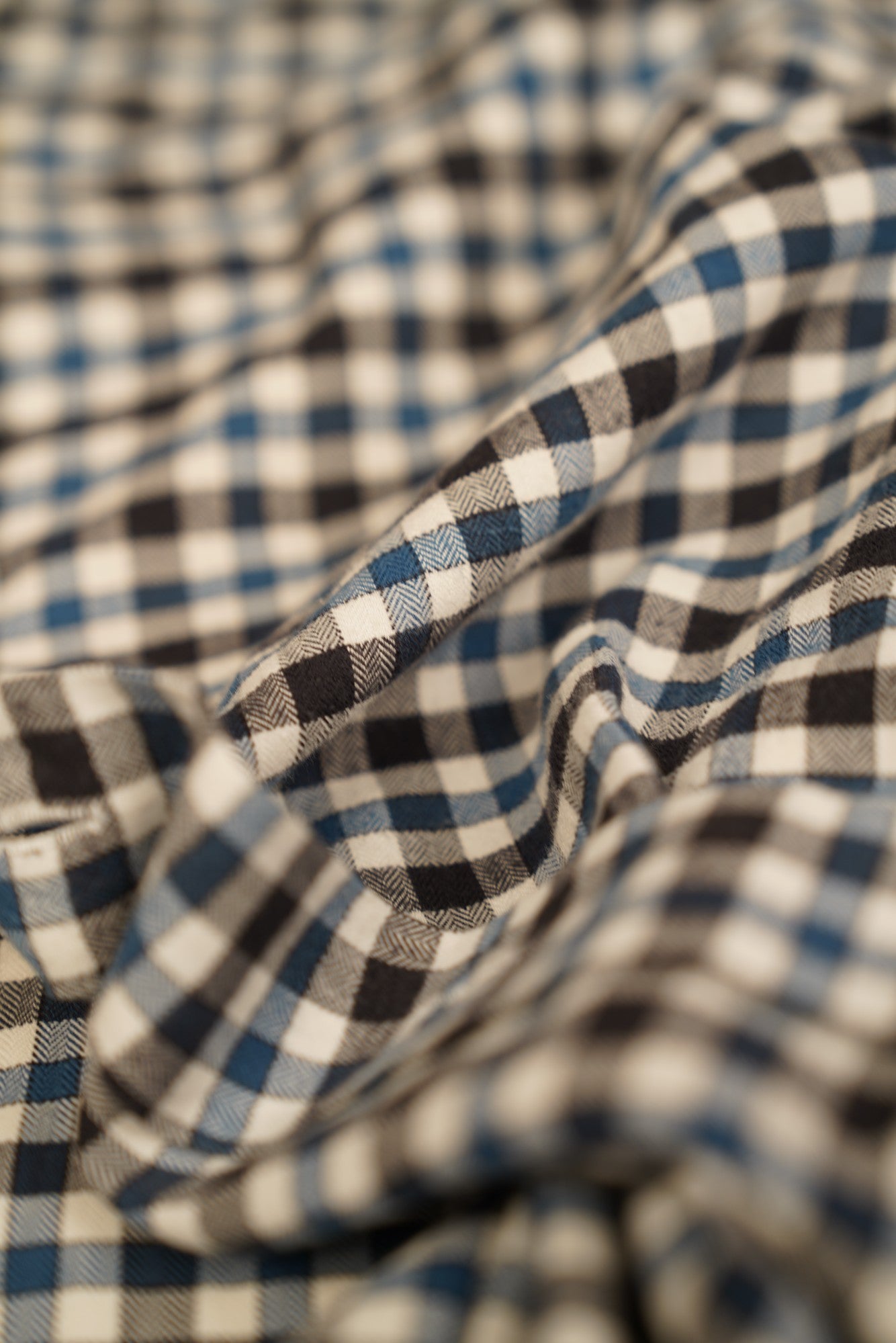 Kiton chemise à carreaux bleu New Tailored Handmade Lumberjack 39/40 (M)