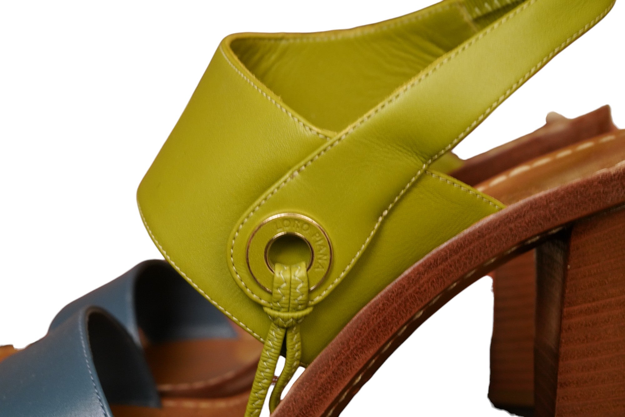 Loro Piana Sandale cheville bottes été cuir chaussures femmes