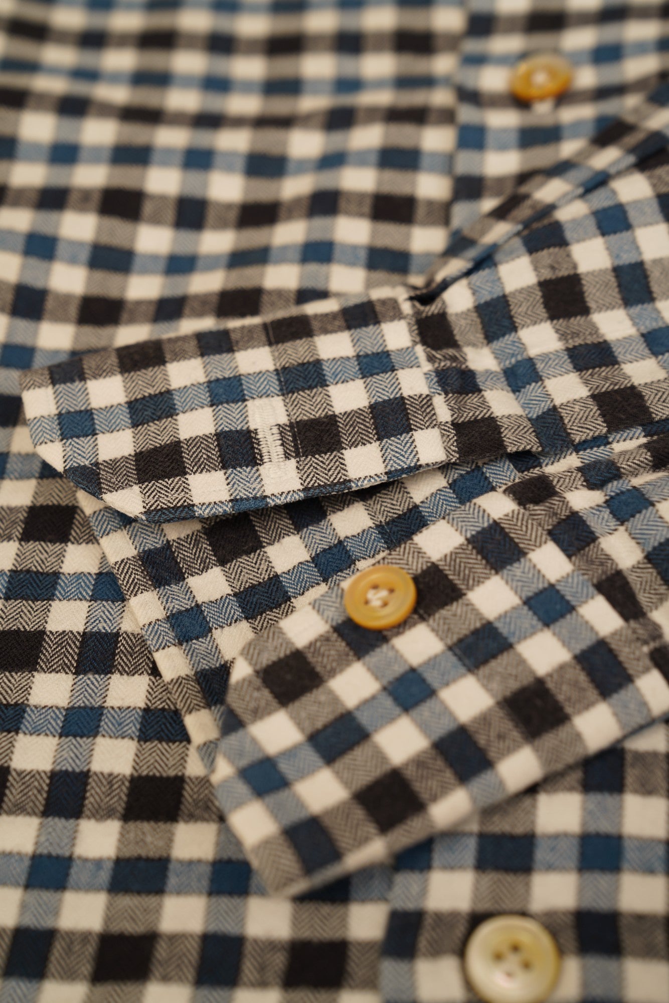 Kiton chemise à carreaux bleu New Tailored Handmade Lumberjack 39/40 (M)
