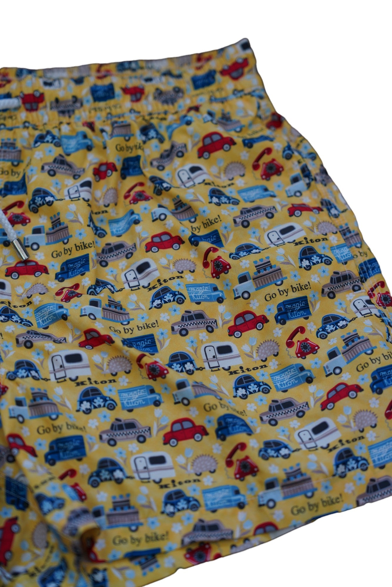 Kiton short/maillot de bain jaune