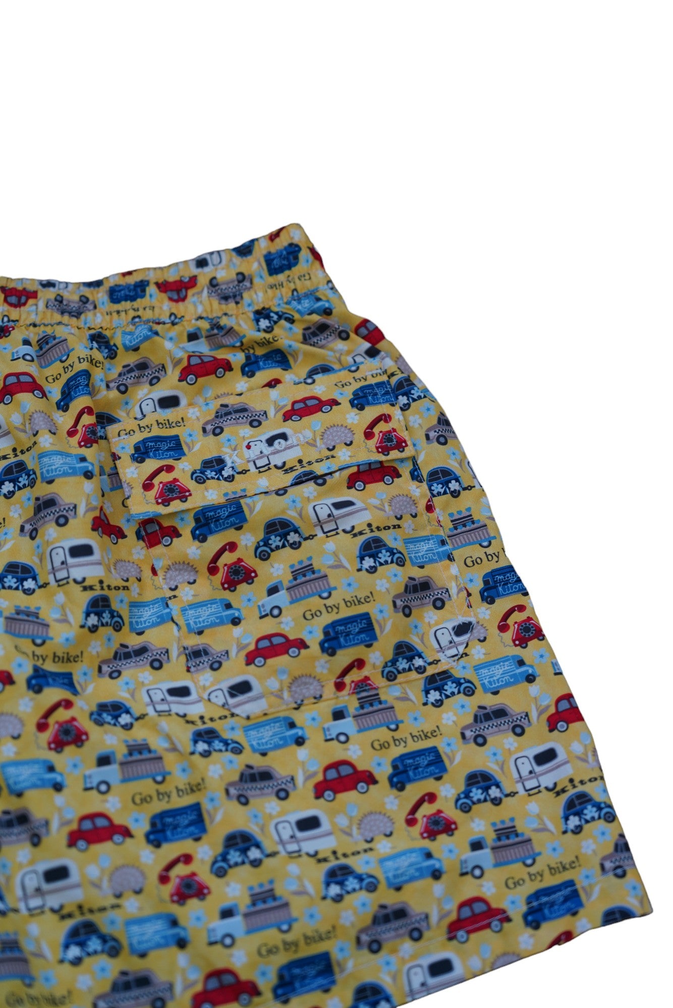 Kiton short/maillot de bain jaune