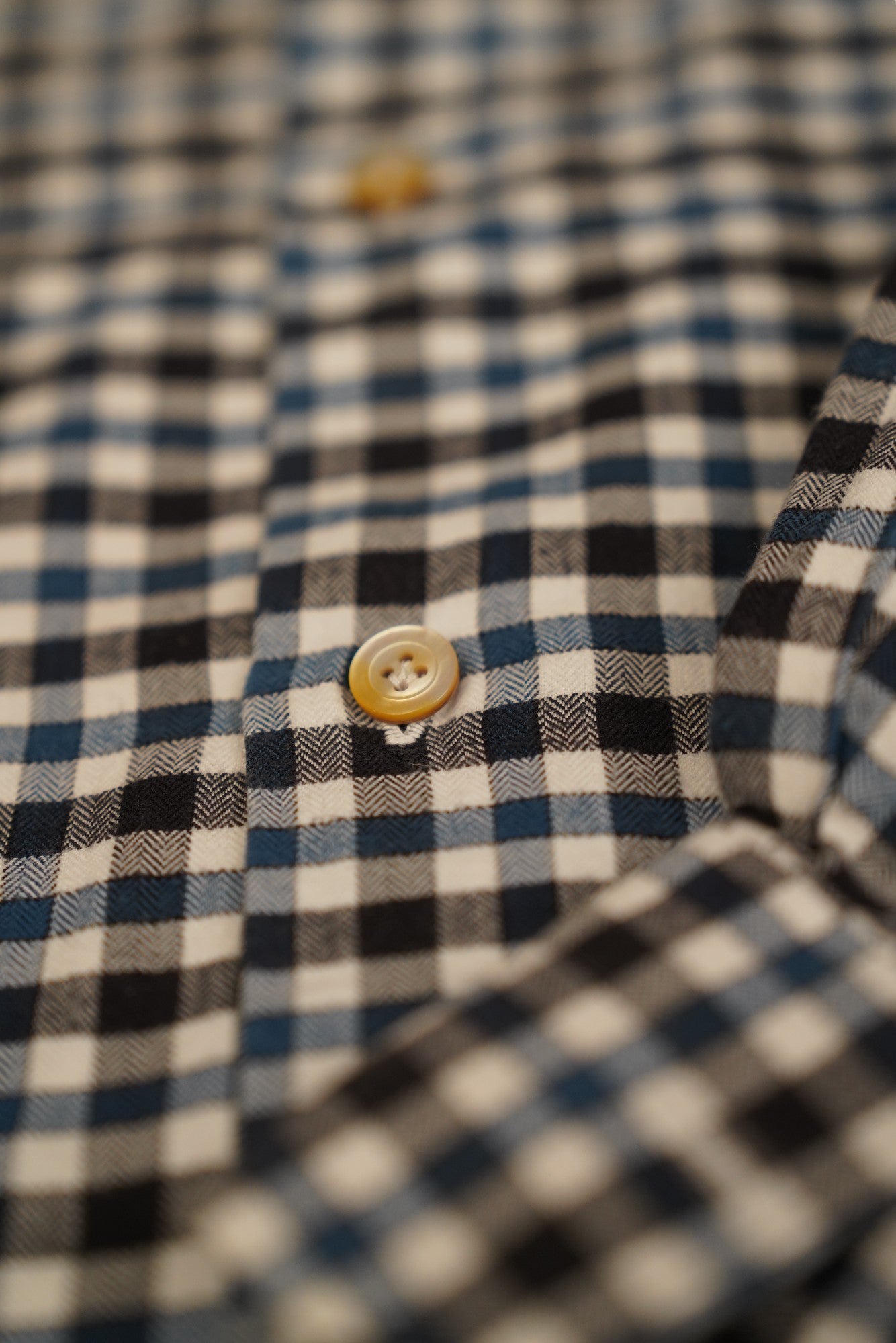 Kiton chemise à carreaux bleu New Tailored Handmade Lumberjack 39/40 (M)