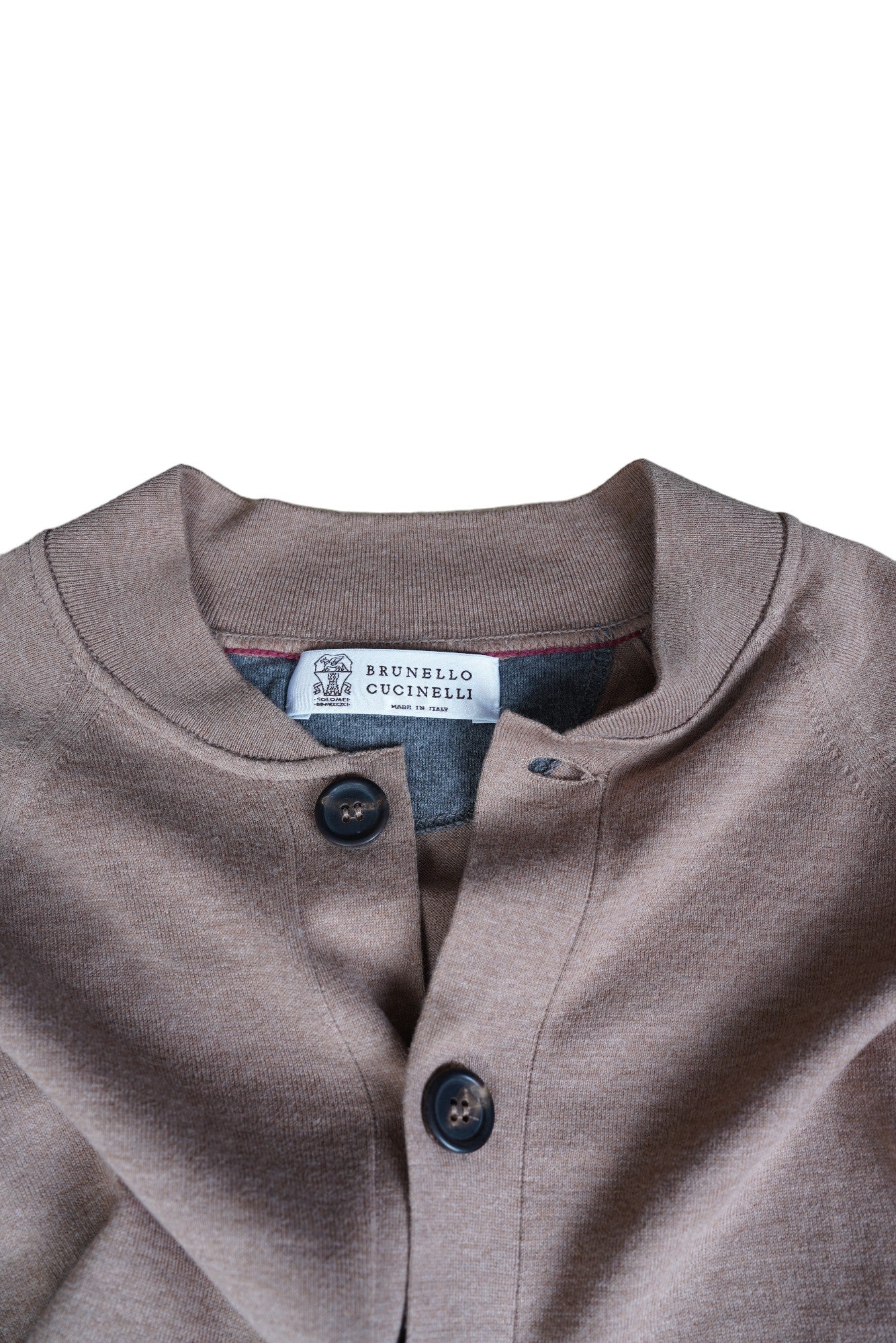Brunello Cucinelli Cardigan marron coton