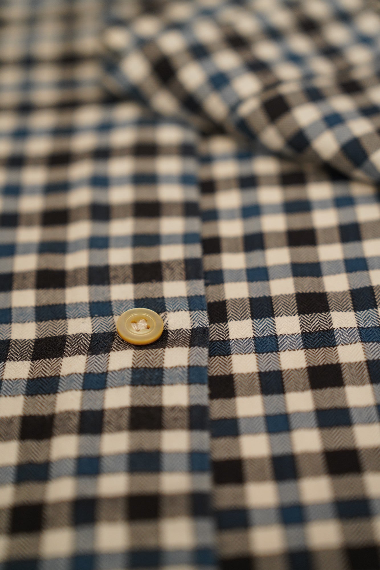 Kiton chemise à carreaux bleu New Tailored Handmade Lumberjack 39/40 (M)