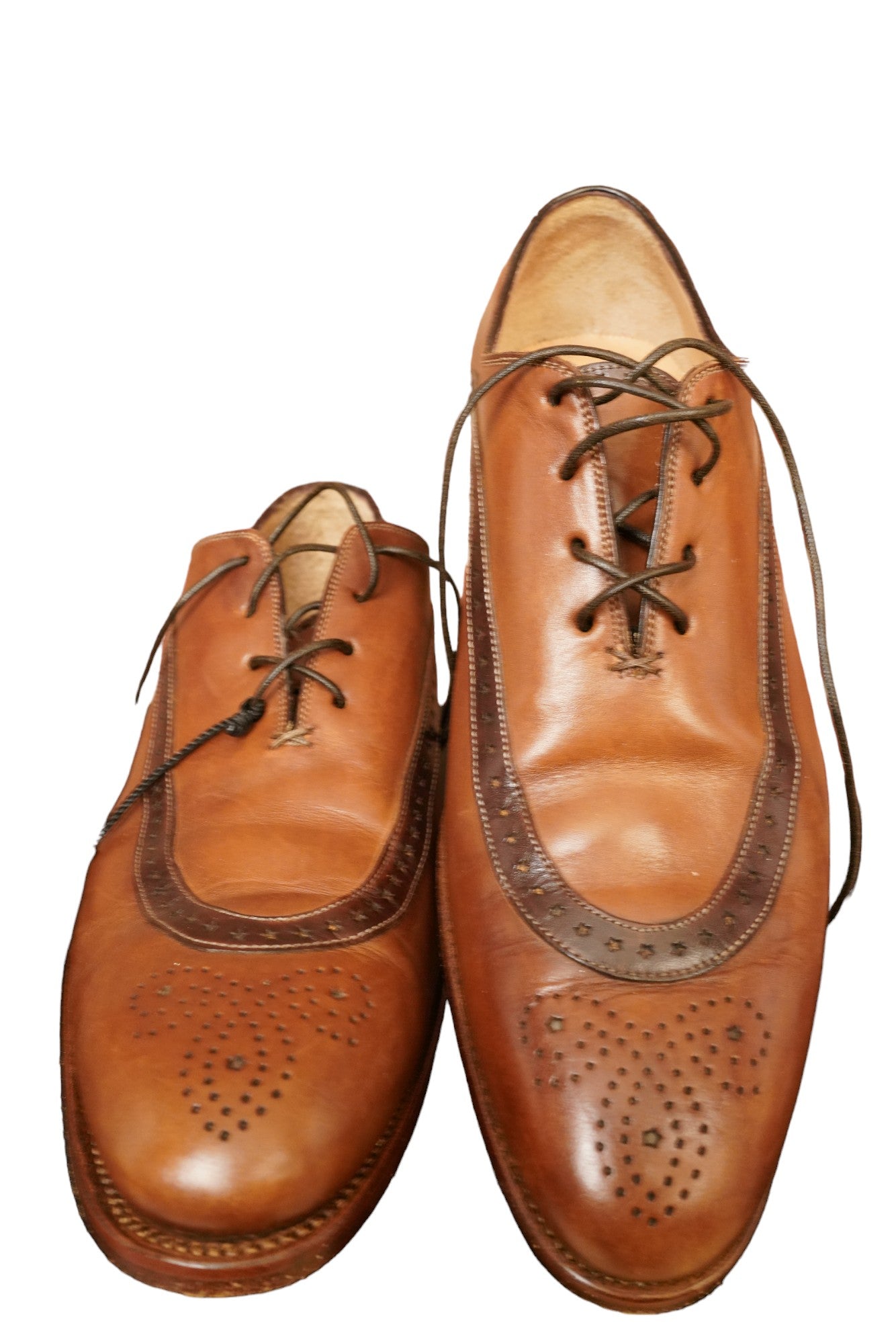 Kiton chaussures cuir marron 42-43