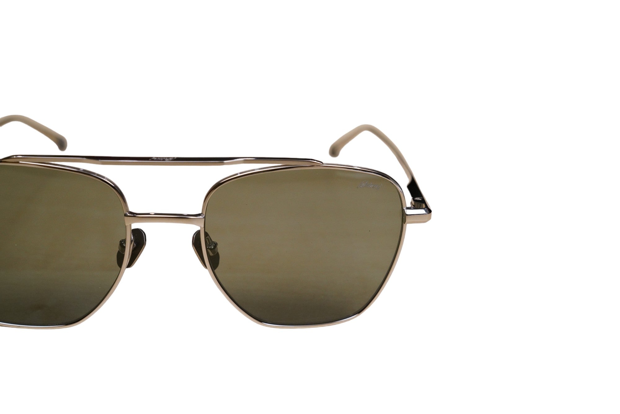 Lunettes de soleil Brioni en titane avec double pont