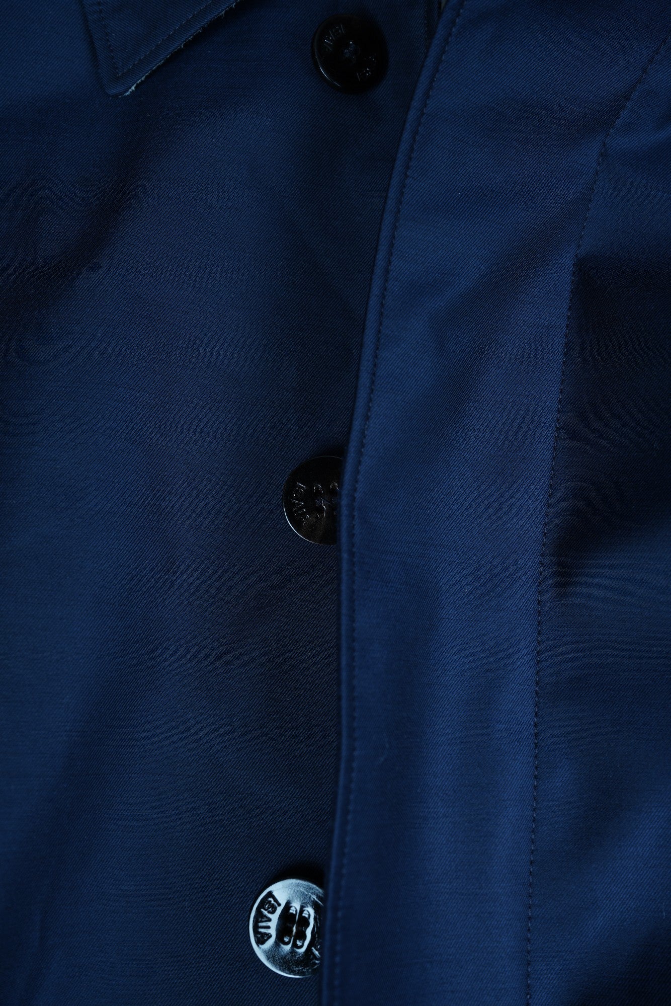 Isaia coat trench coat wool nylon blue