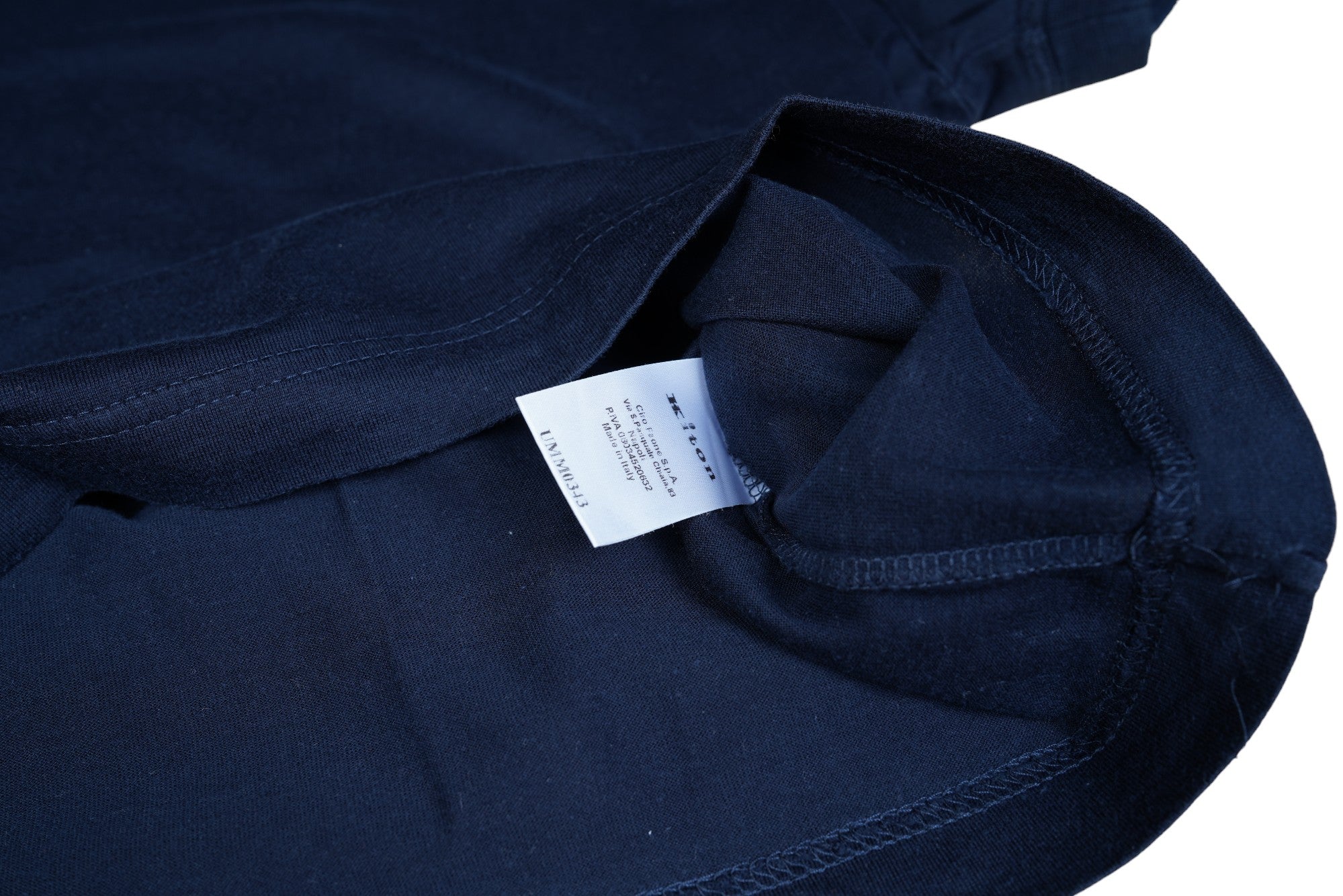 Kiton KNT T-shirt Navy coton lavé