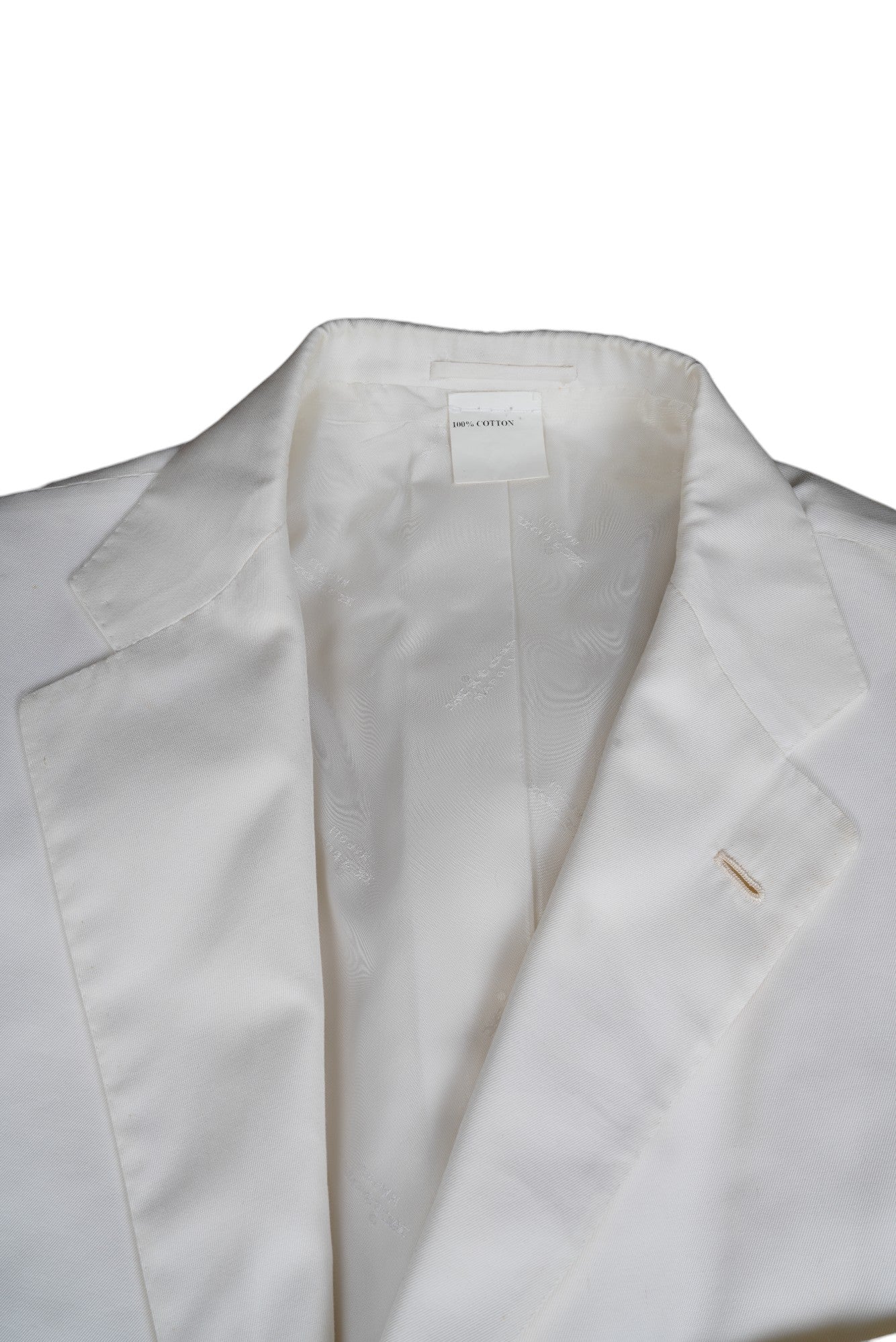Kiton veste blazer coton blanc 54 été nouveau