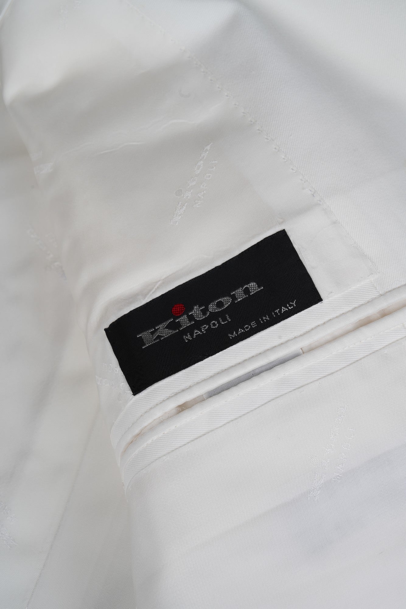 Kiton veste blazer coton blanc 54 été nouveau