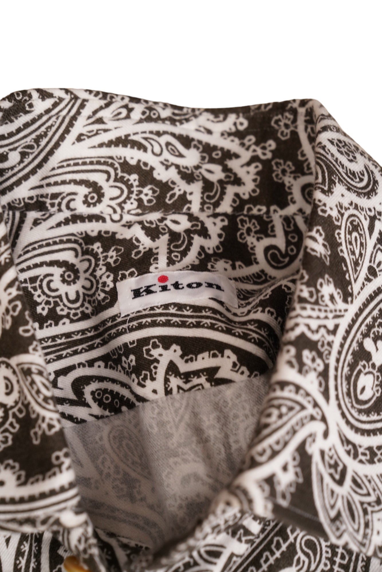 Kiton chemise motif paisley fait main 39