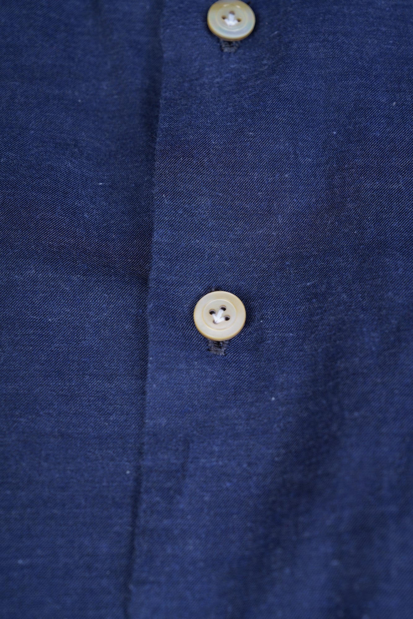 Kiton shirt dark blue New Tailored Handmade M Slim