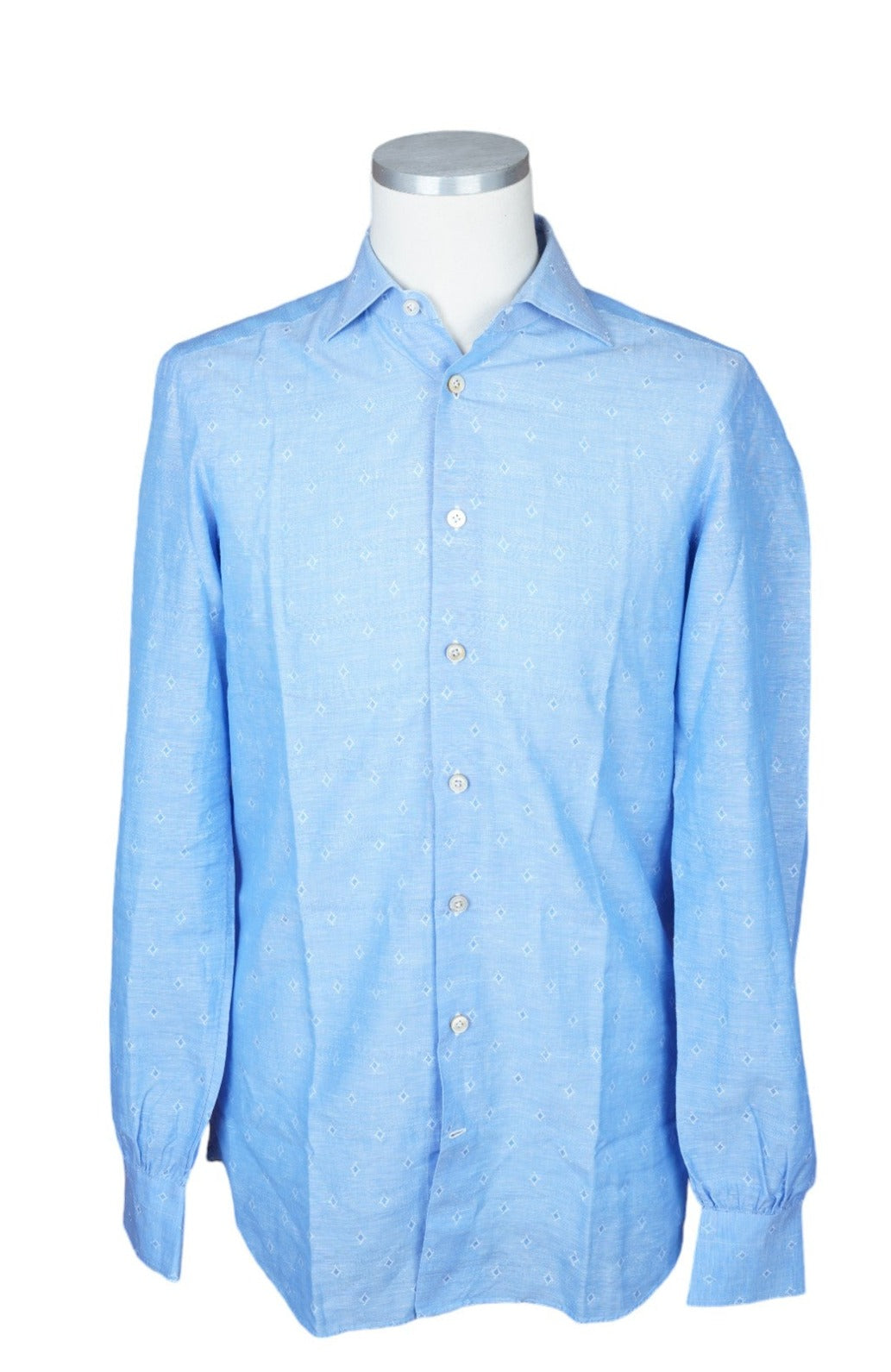 Chemise Kiton Carreaux Nouveau Sur Mesure Fait Main M Slim