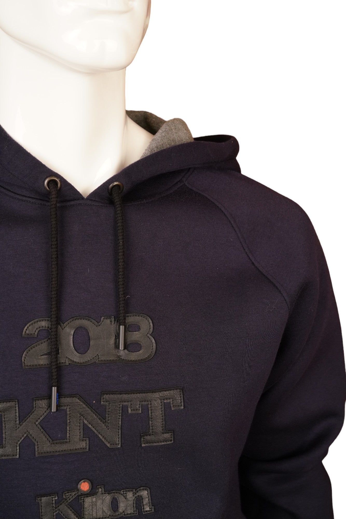 Kiton KNT Sweat-shirt à capuche avec détails en cuir