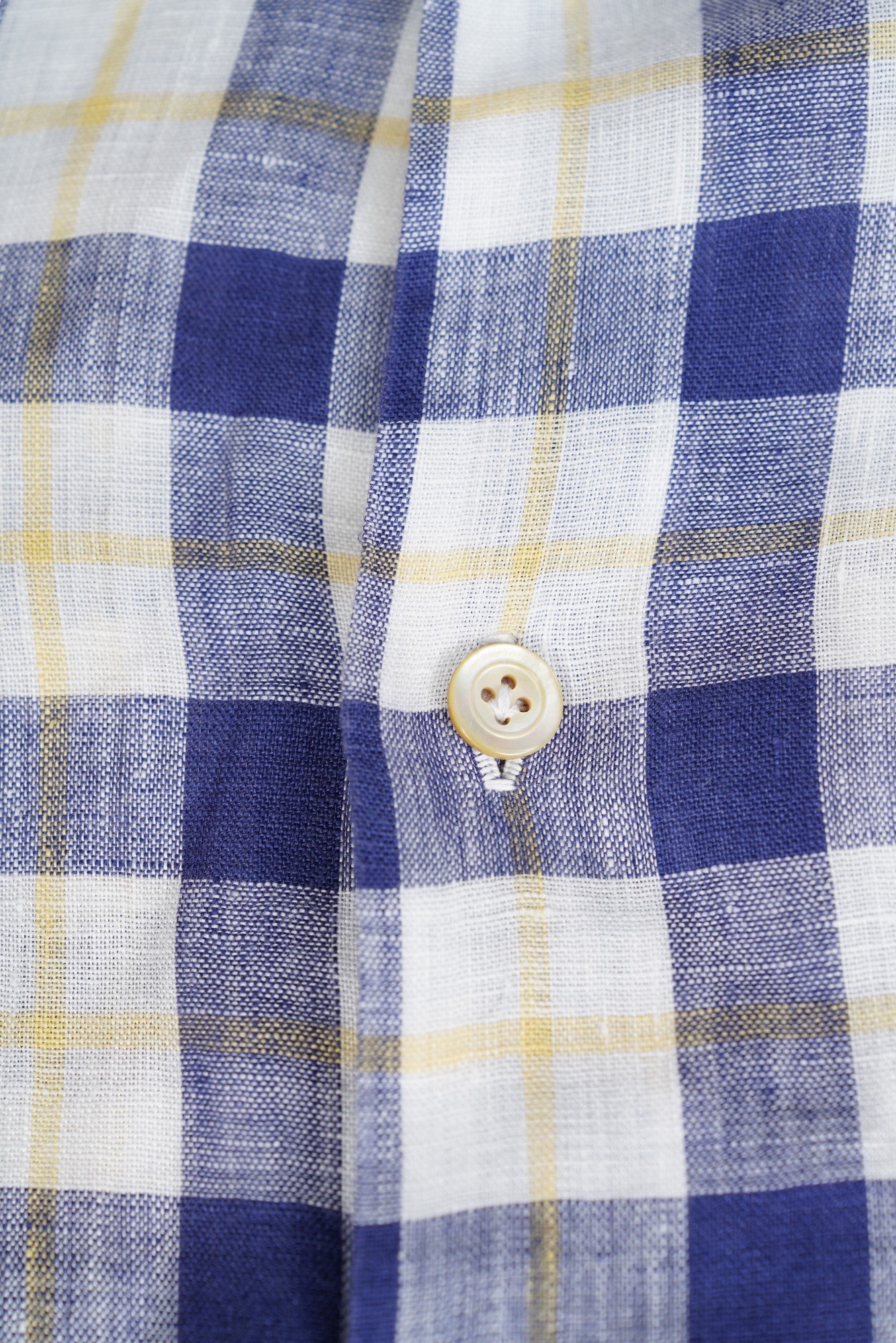 Kiton Chemise Lin Nouveau Sur Mesure Fait Main L Slim